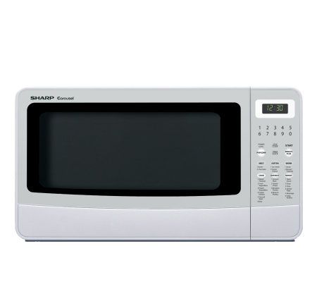 Sharp R410LW 1.4 Cubic Foot 1100W Microwave Oven - White - QVC.com
