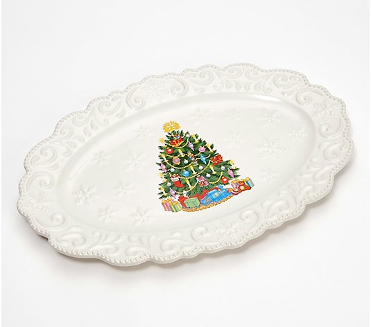Temp-tations Christmas Elegant 14" Platter