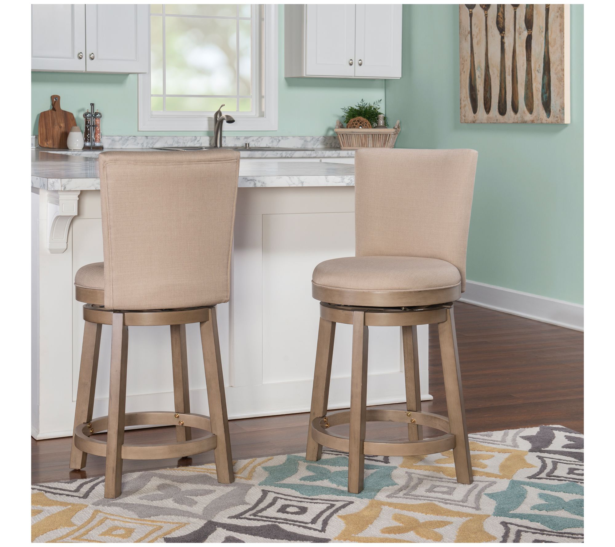 Powell Etchells Kitchen Padded Counter Stool