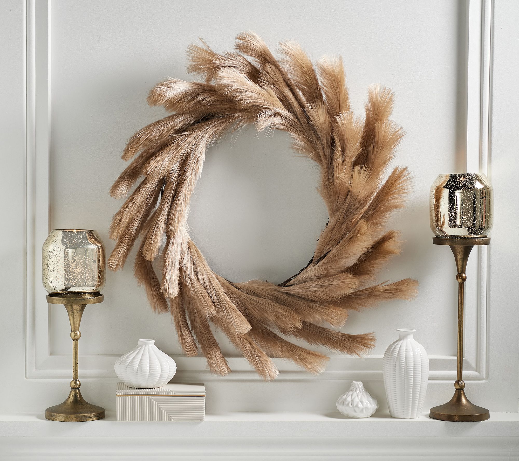 Luxe Rachel Zoe 31" Silky Pampas Wreath