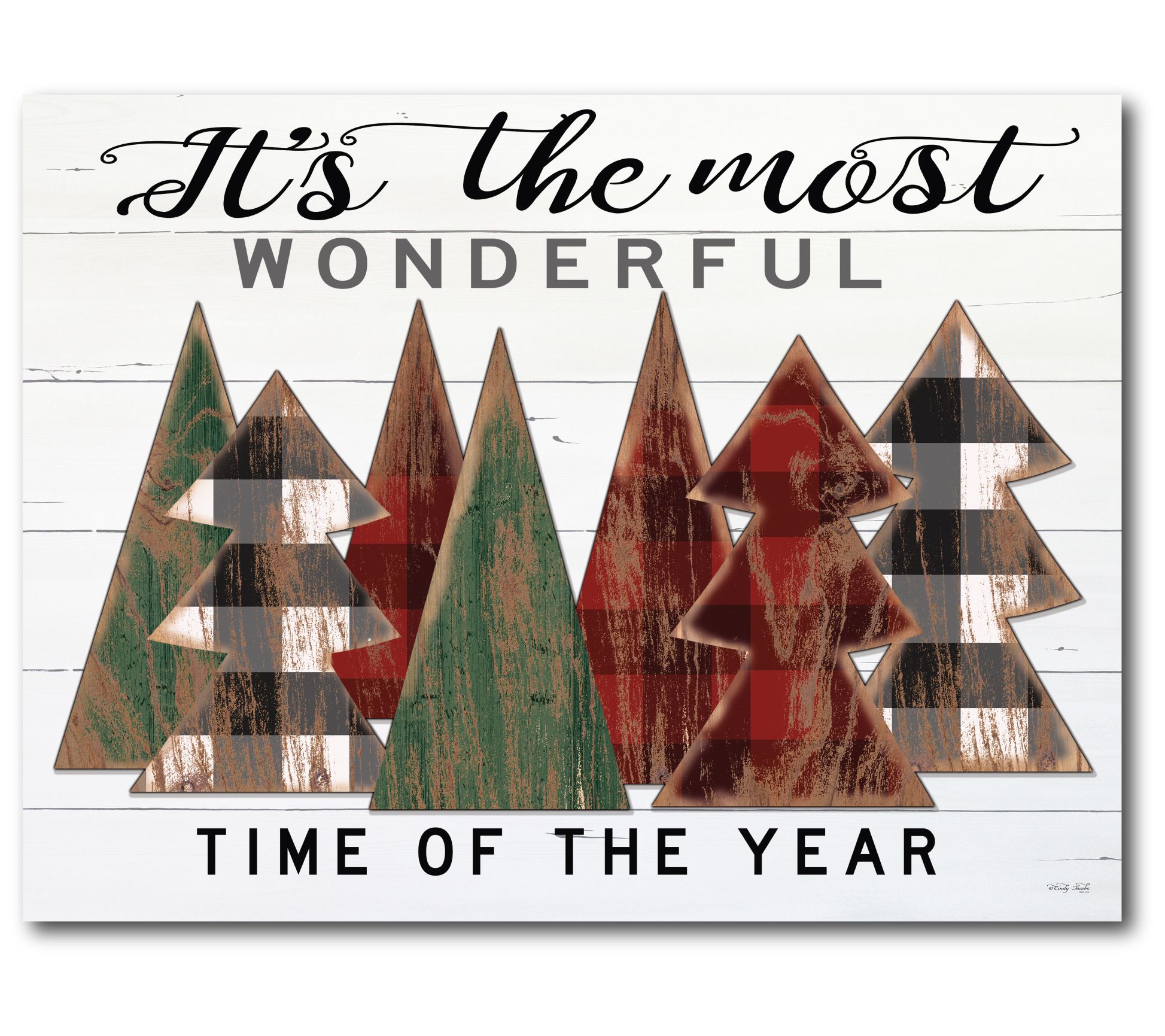 Courtside Market Wonderful time of the year 12x 18 Canvas