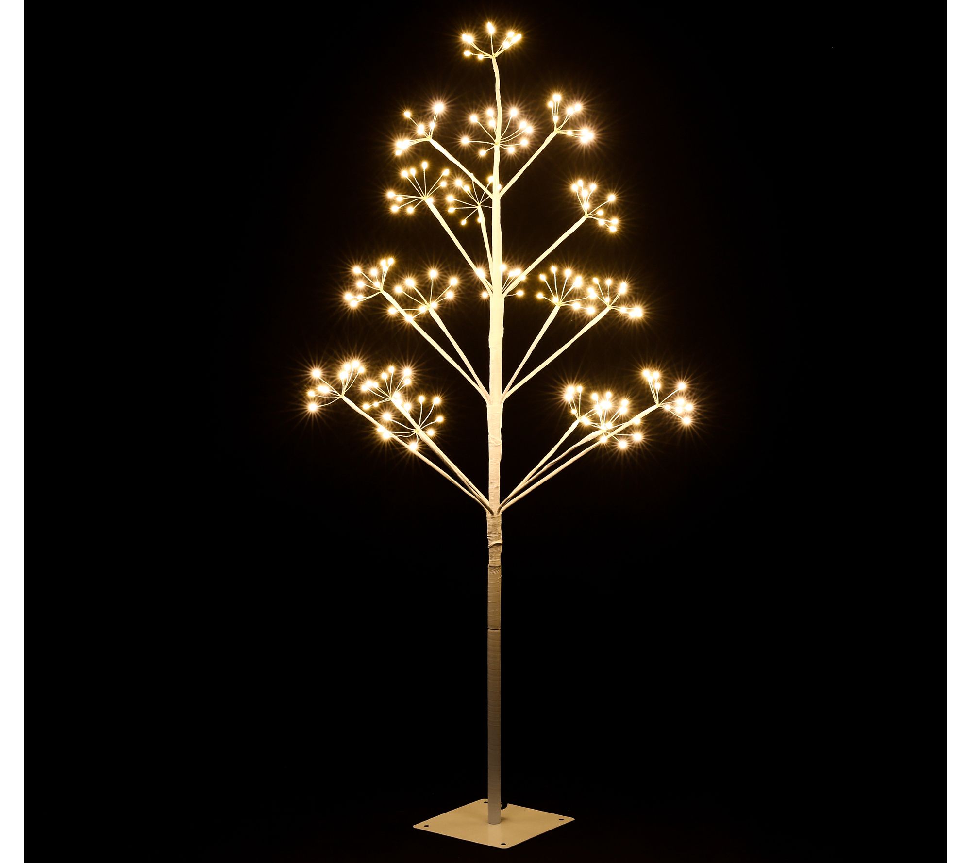 LuxenHome Firecracker LED Lighted PVC Tree - QVC.com