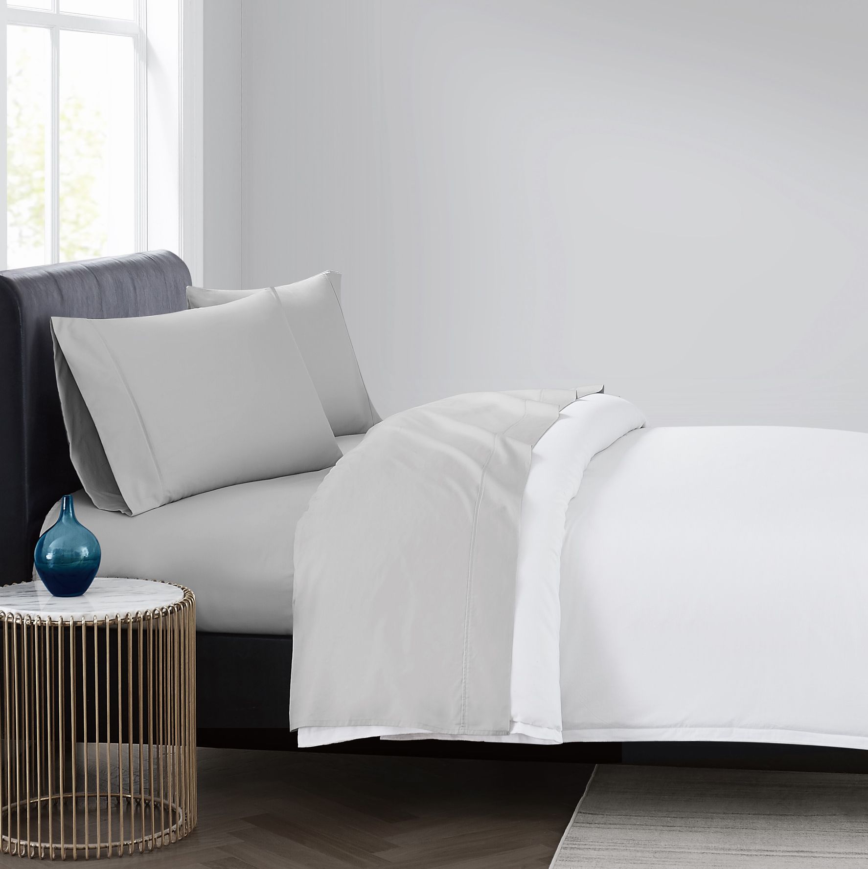 Vince Camuto 400TC Percale Full 4 Piece Sheet Set