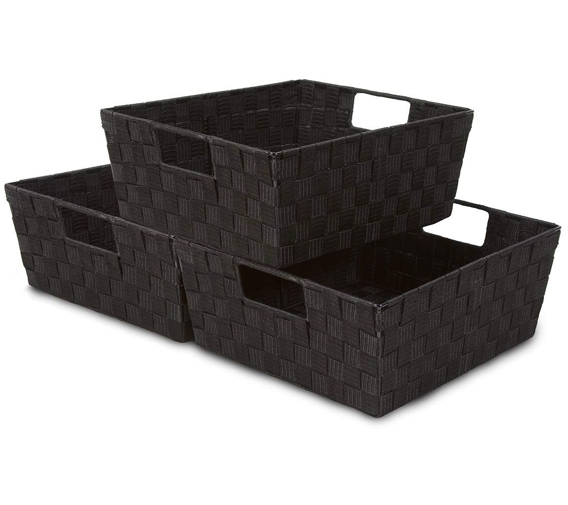 Sorbus Woven Basket Bin Set
