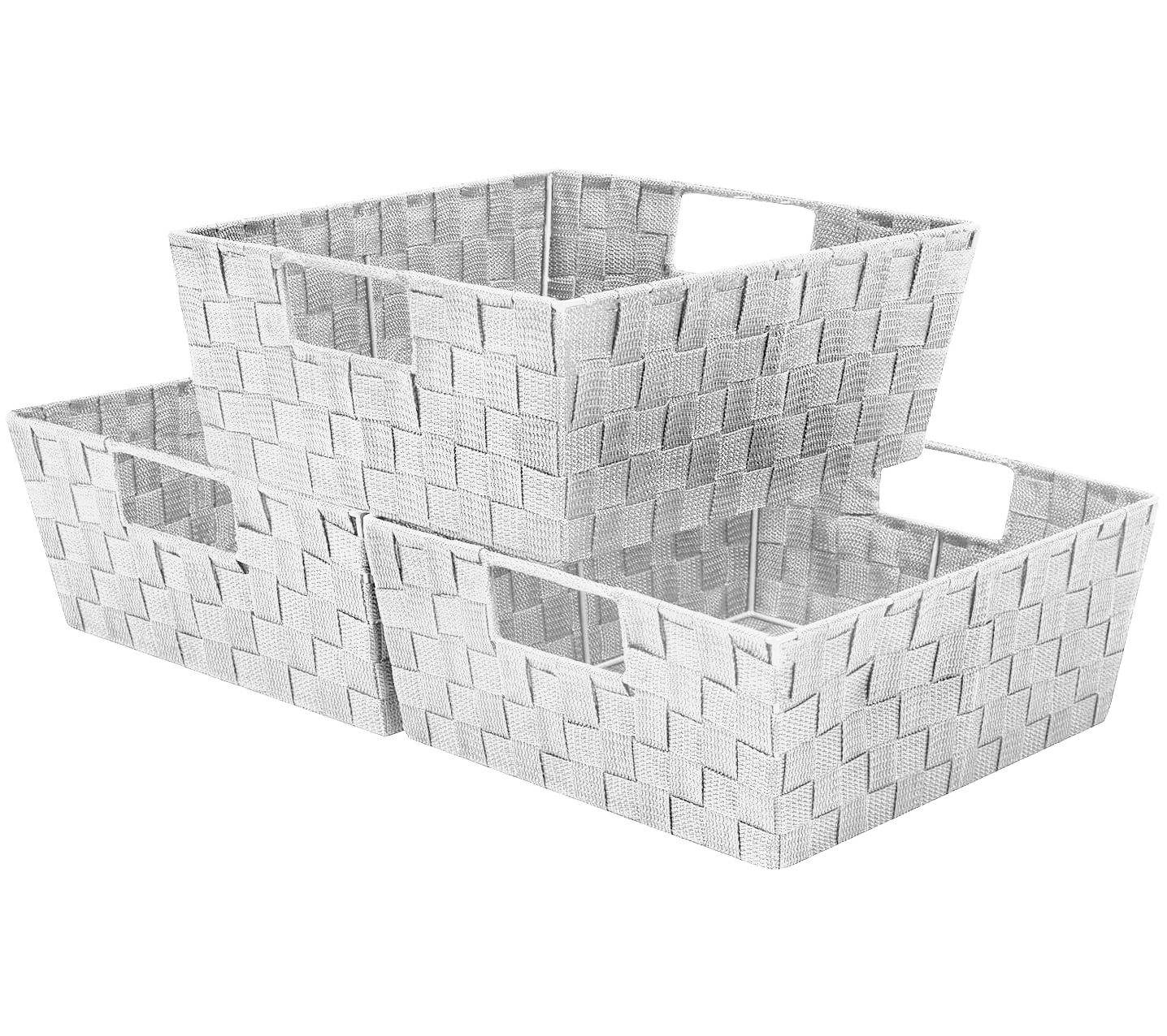 Sorbus Woven Basket Bin Set