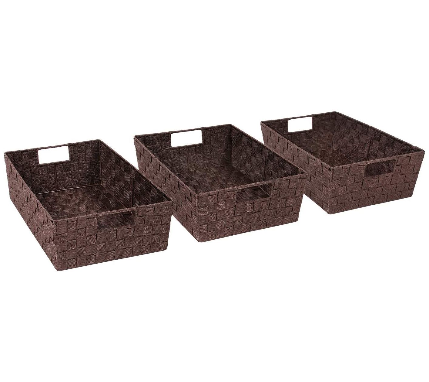 Sorbus Woven Basket Bin Set