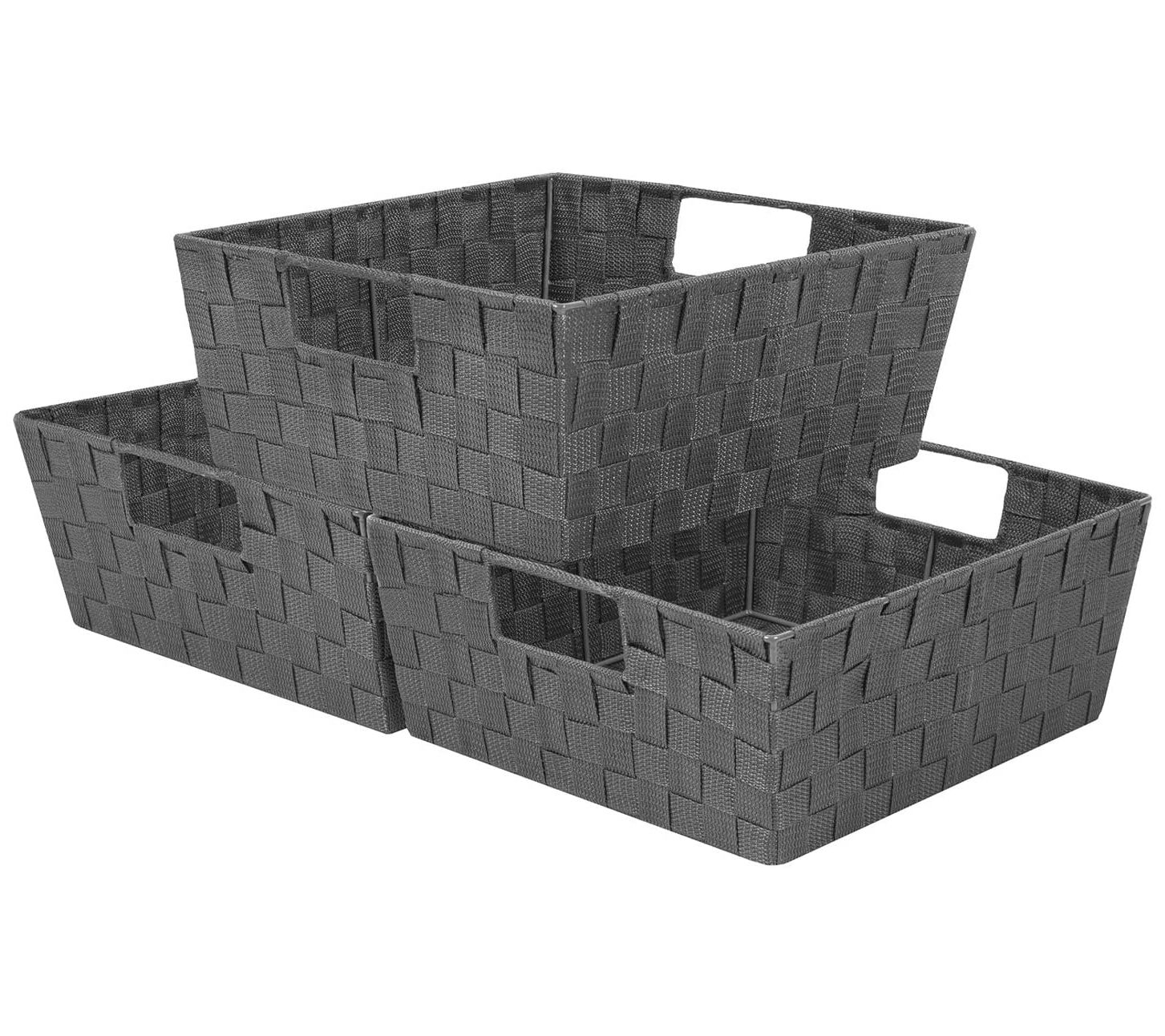 Sorbus Woven Basket Bin Set