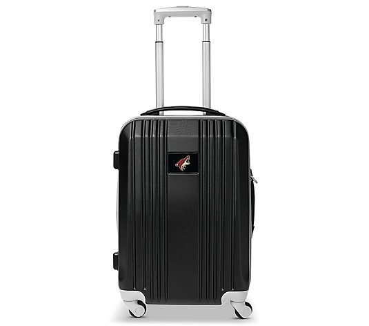 Denco NHL 21 Inch Carry-On Hard Case Two-Tone Spinner Black