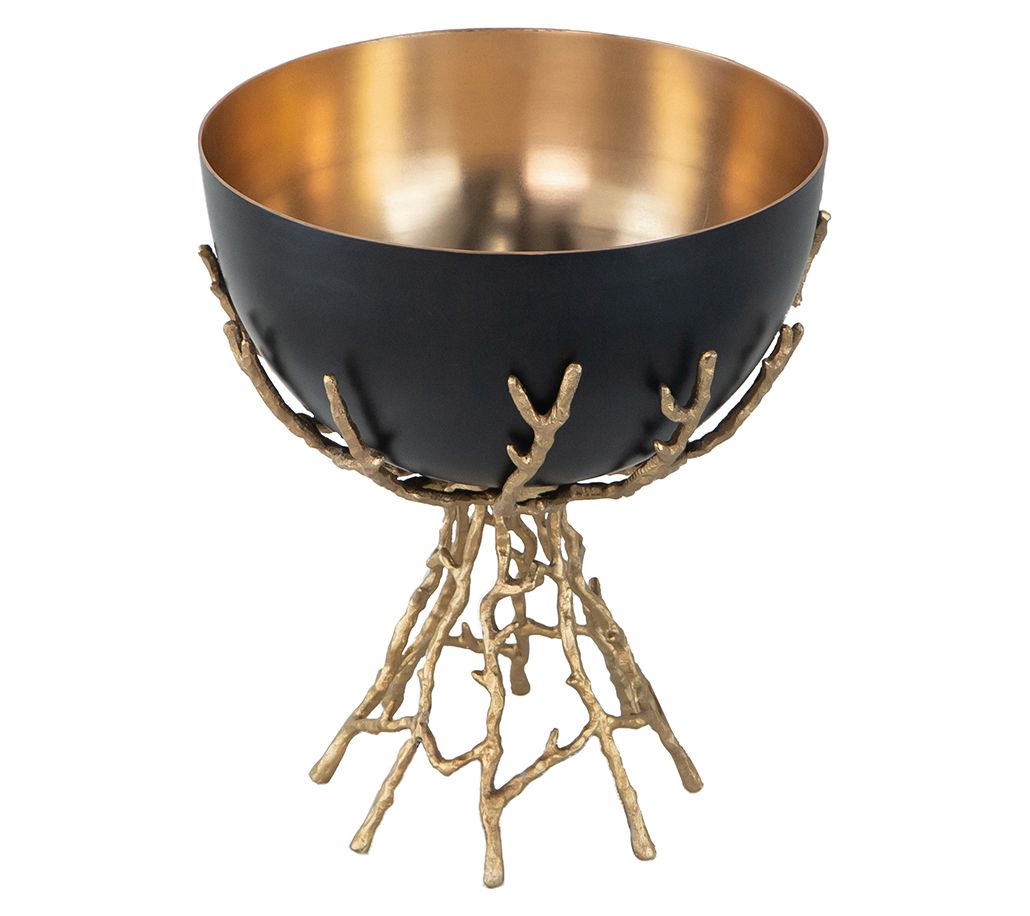 R. Nest Gold Rooted Decorative Bowl - Large