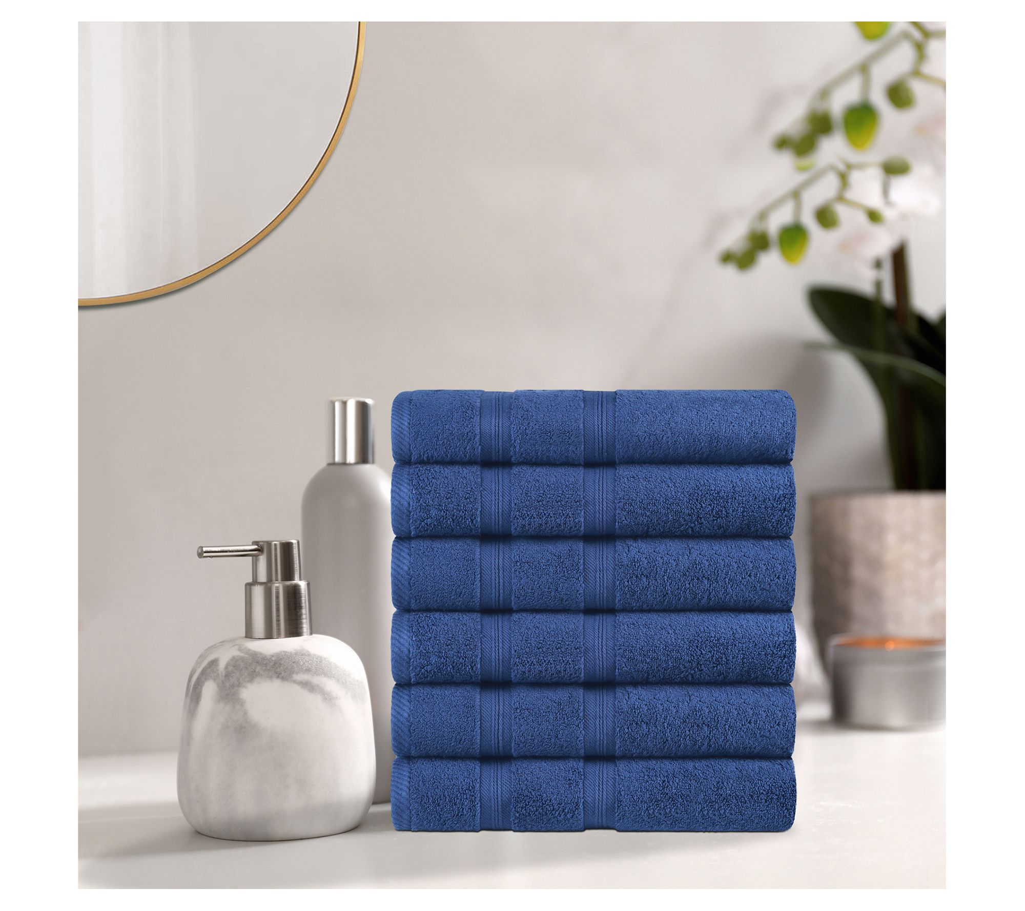 Superior 4-Piece Athens Cotton Decorative Bath Towel Set