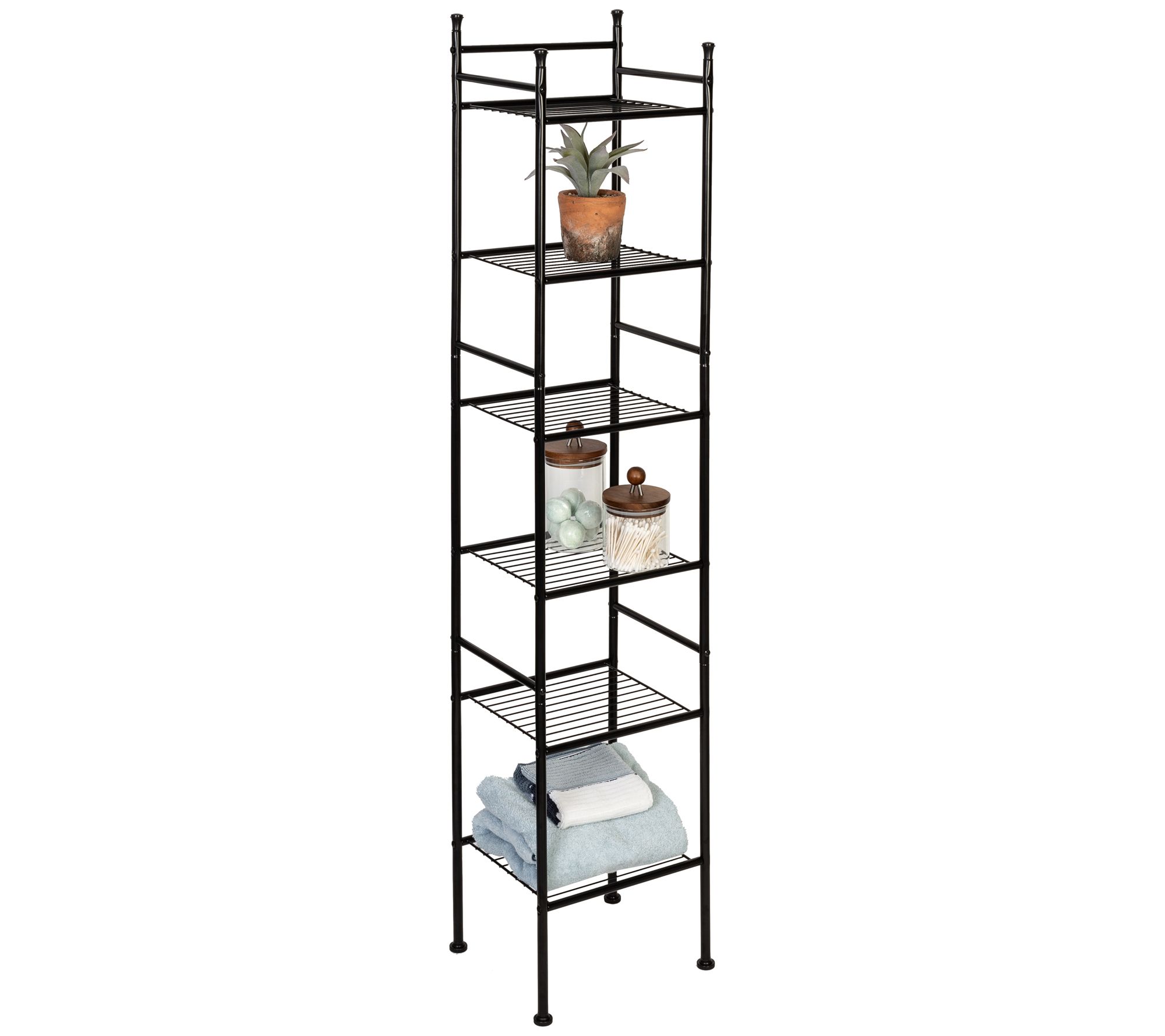 HoneyCanDo 6Tier SpaceSaving Shelving Tower