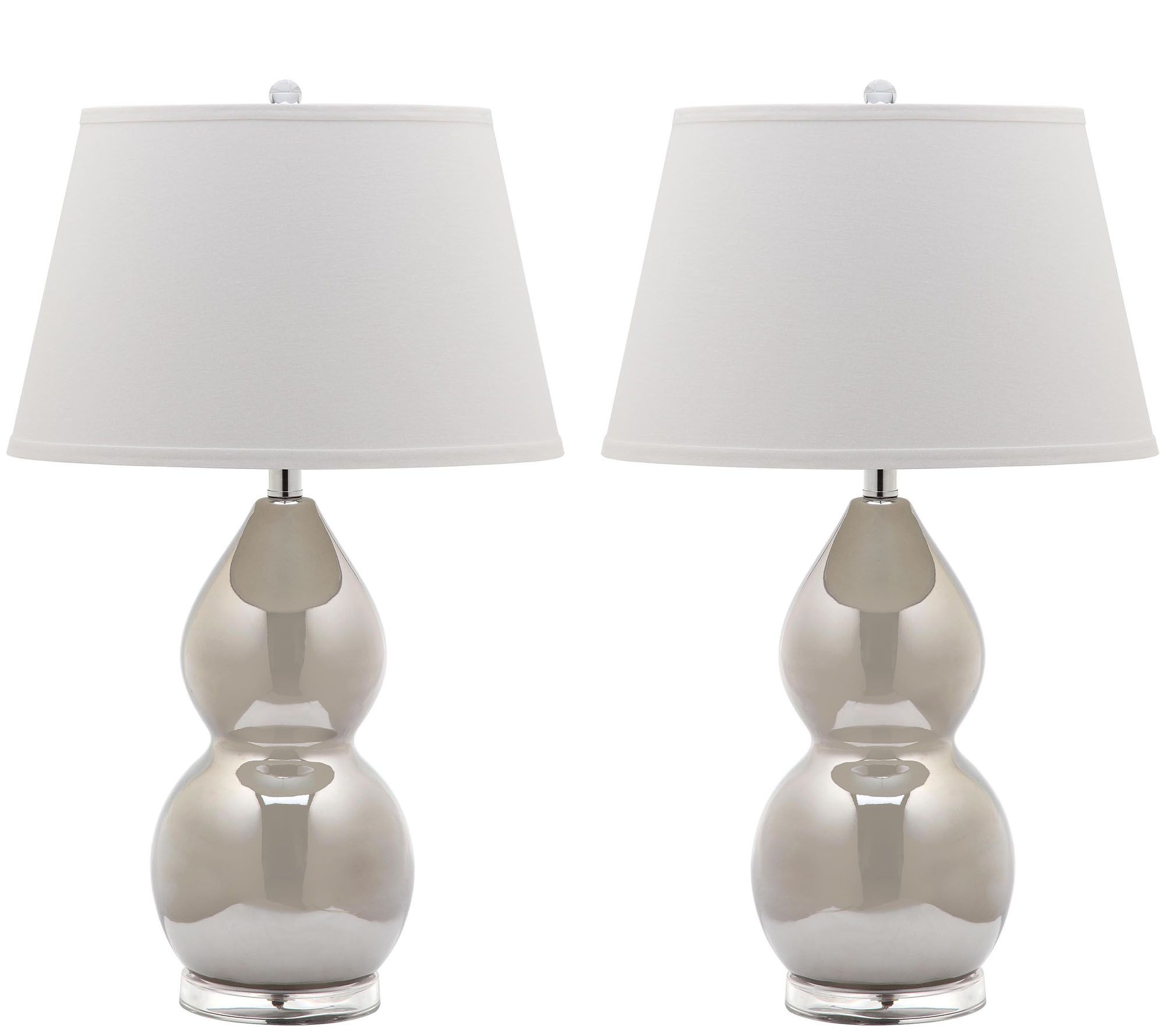 Safavieh Set of 2 Jill Two-Gourd Table Lamps