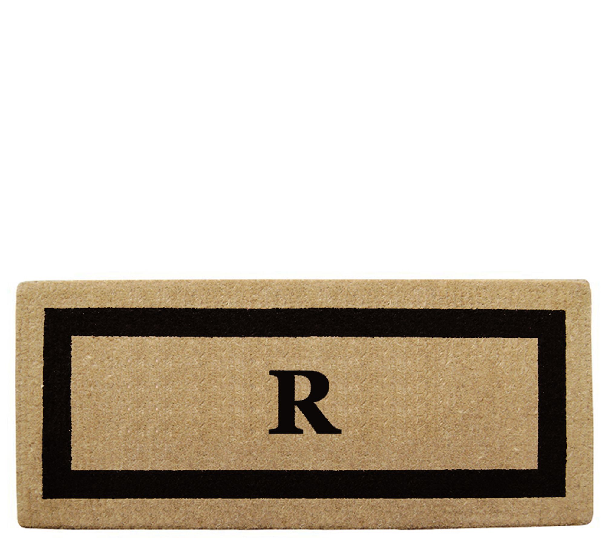 Nedia Home Monogrammed Heavy-Duty 24" x 57" Coir Doormat