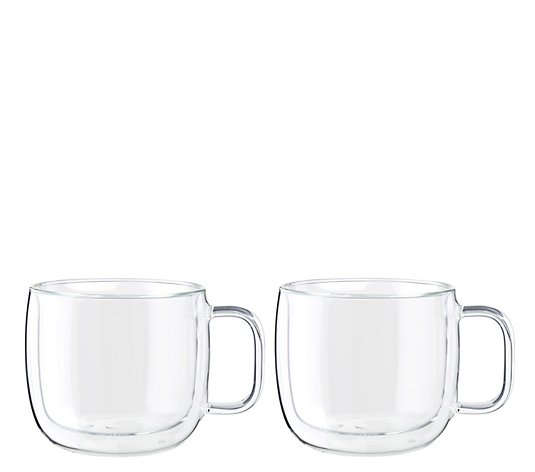 ZWILLING Sorrento Plus 15-oz Cappuccino Glass Mug Set of 2