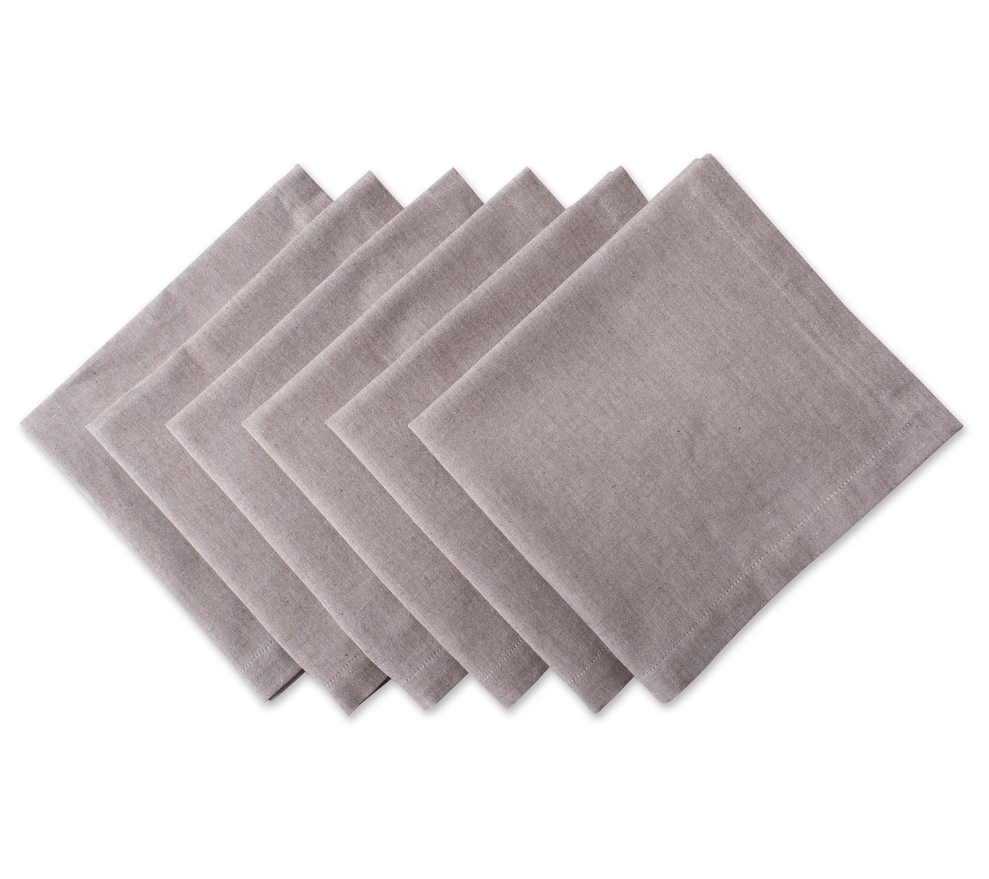 Design Imports Set of 6 Chambray Napkins