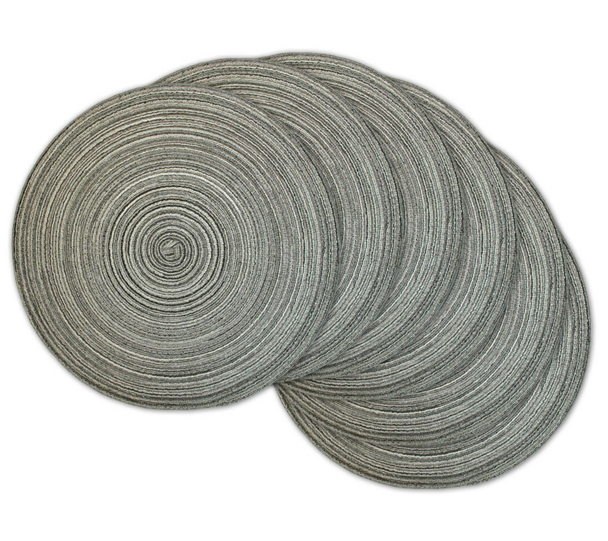 Design Imports Grey Tonal Tweed Placemat Set of 6