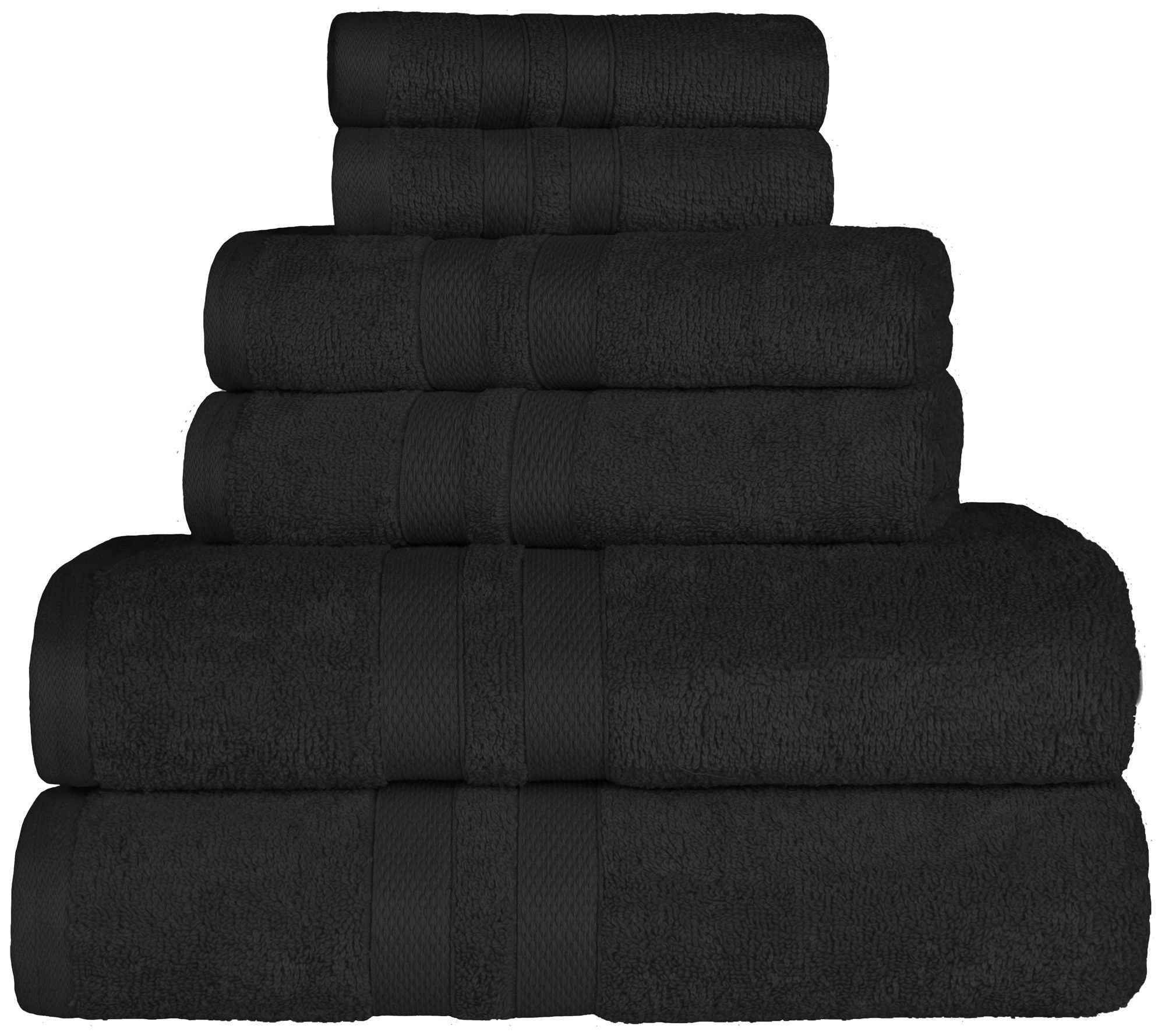 Superior Cotton 6-Piece Ultra-Plush Absorbent Towel Set