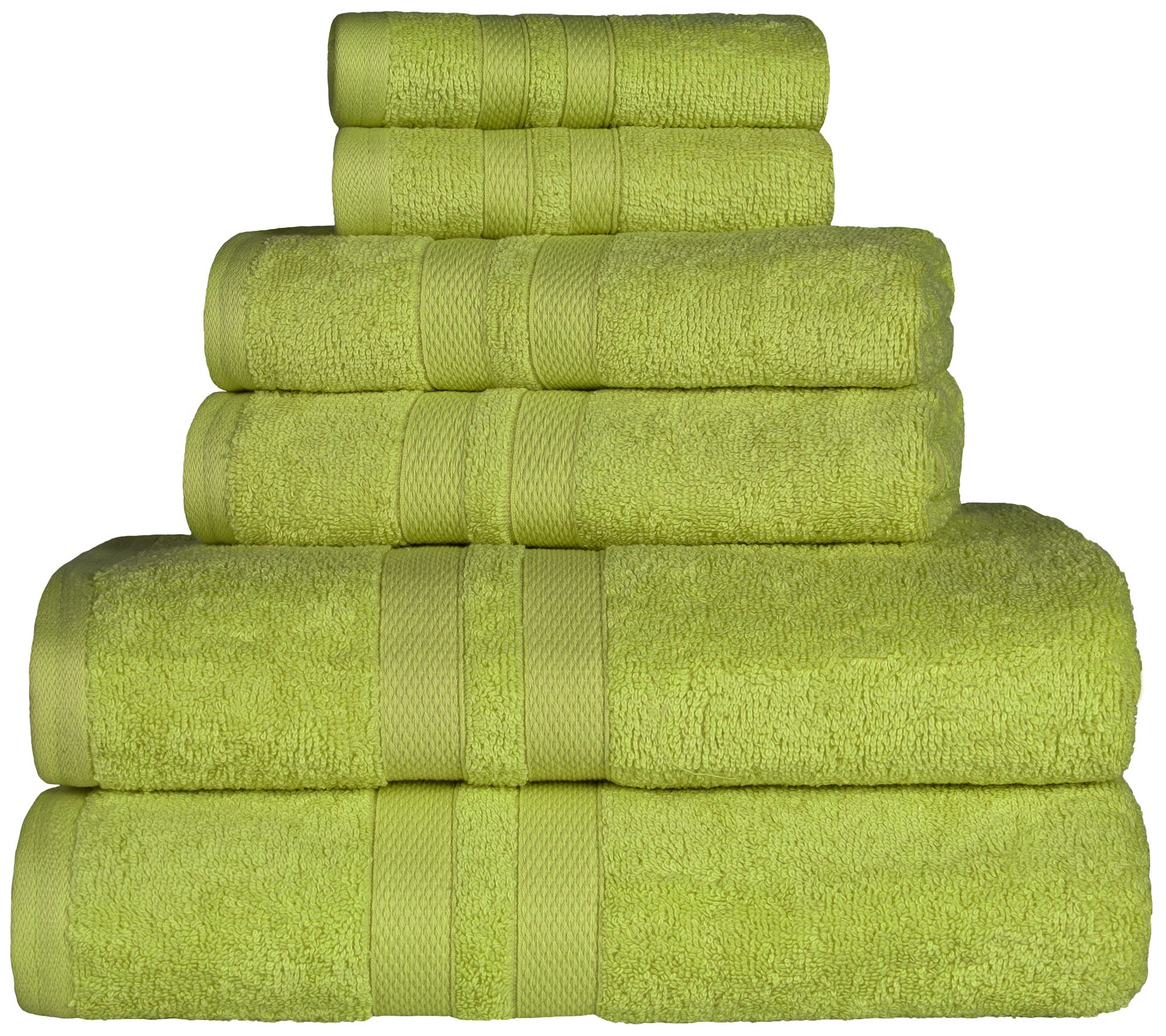 Superior Cotton 6-Piece Ultra-Plush Absorbent Towel Set