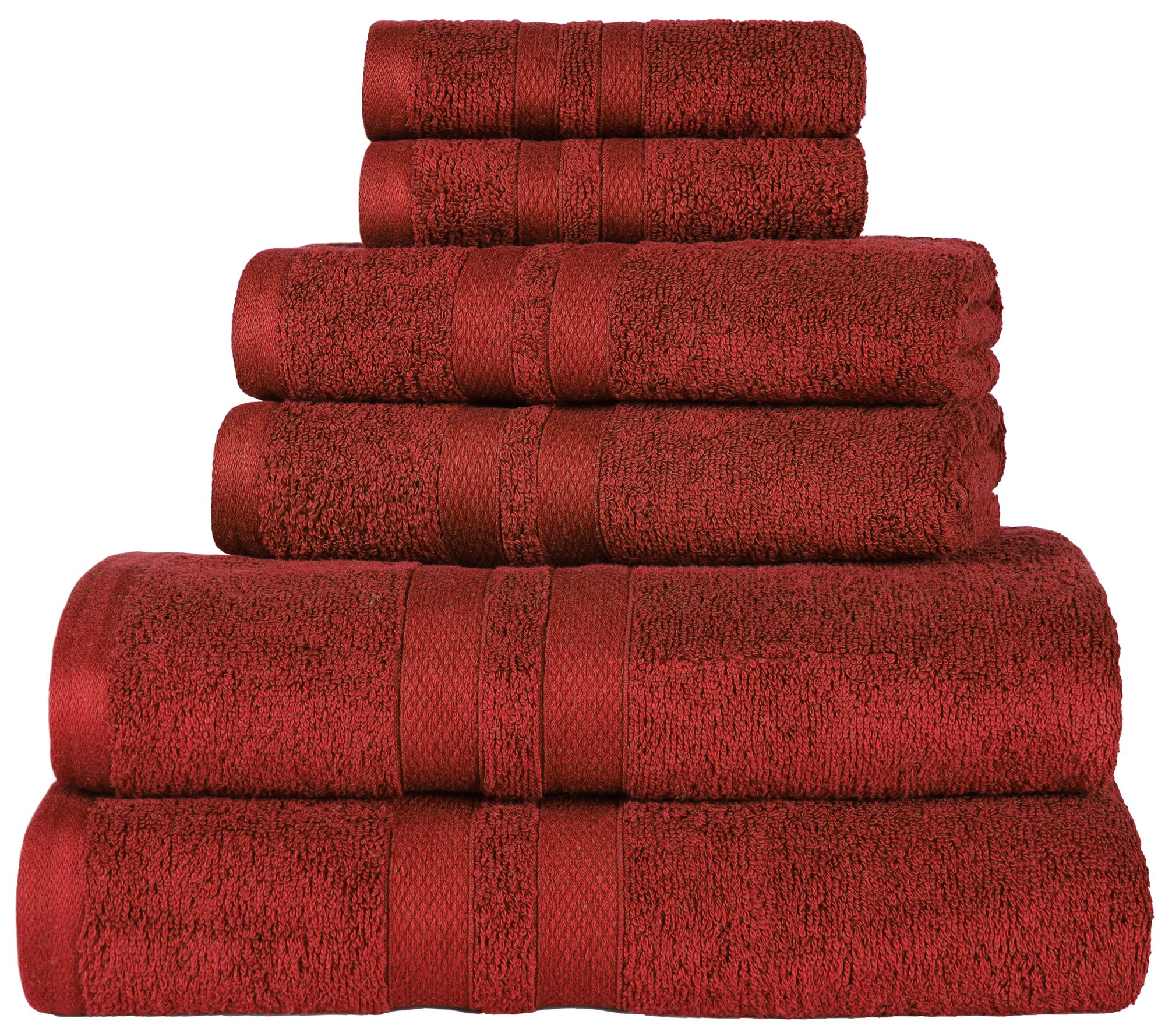 Superior Cotton 6-Piece Ultra-Plush Absorbent Towel Set