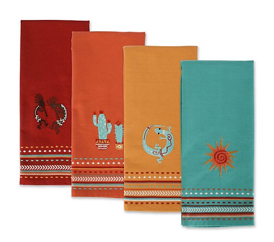 Design Imports Southwest Kitchen Towel - Set of4