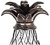17" Bronze Lantern w/LED Pineapple by Exhart, 1 of 7