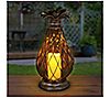 17" Bronze Lantern w/LED Pineapple by Exhart, 5 of 7