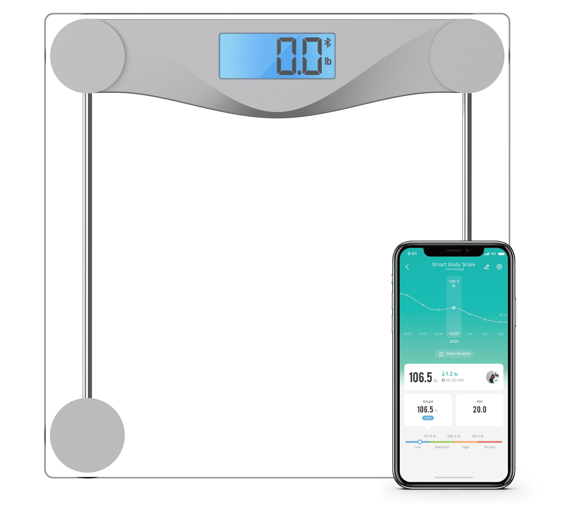 Etekcity Smart Scale for Weight, 400lb Capacity Bathroom Scale