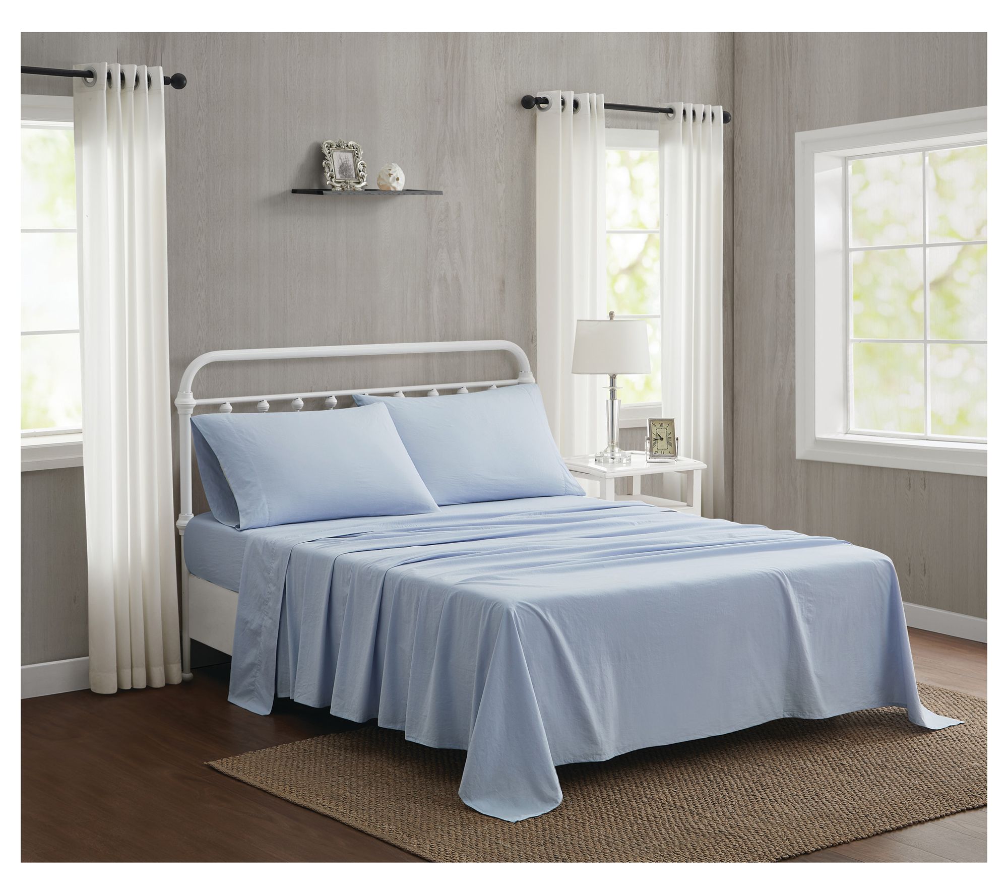 The Farmhouse by Rachel Ashwell Washed Cotton Qeen Sheet Set