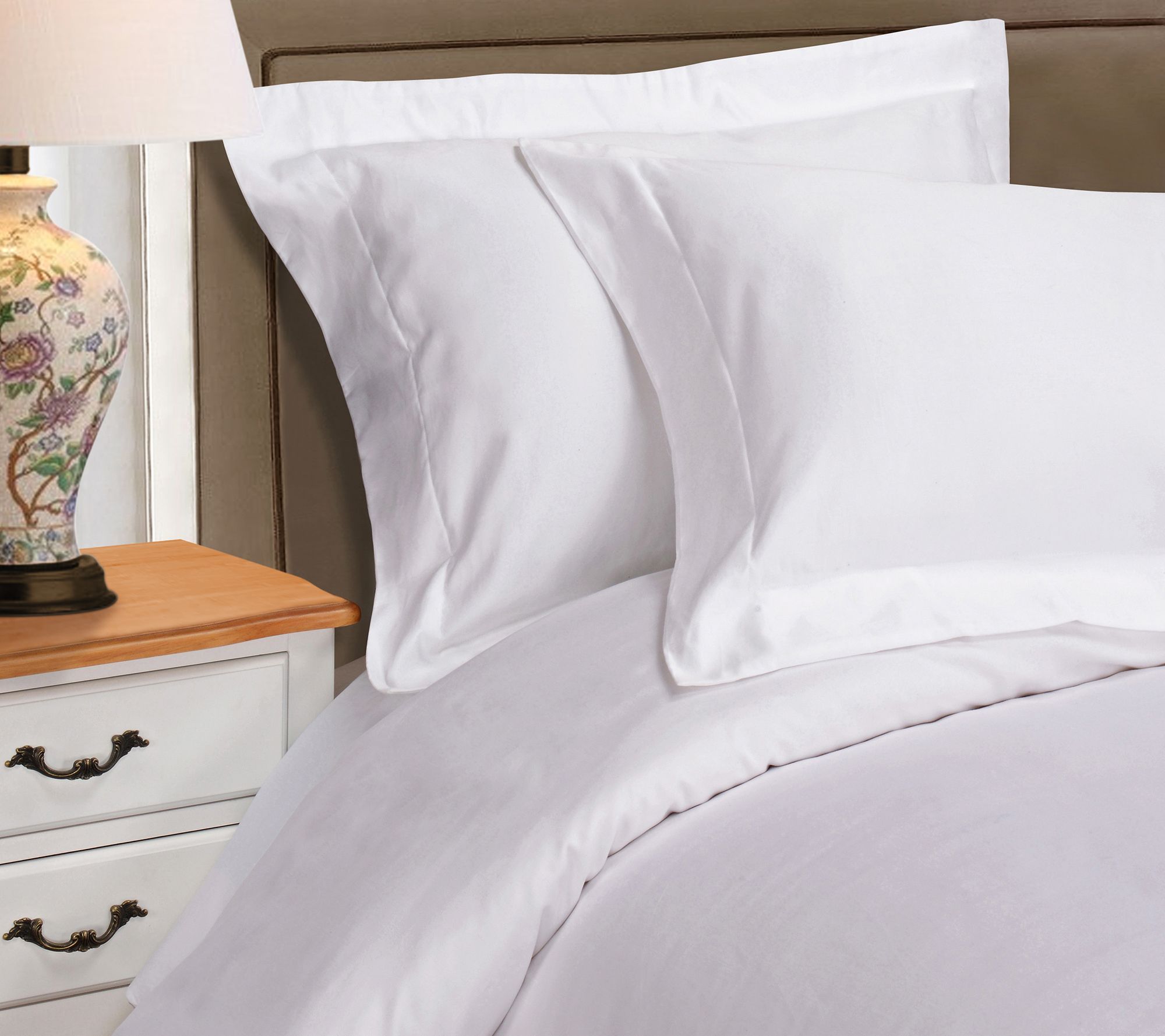 Superior 530-TC Egyptian Cotton Duvet Cover Set, Full/Queen