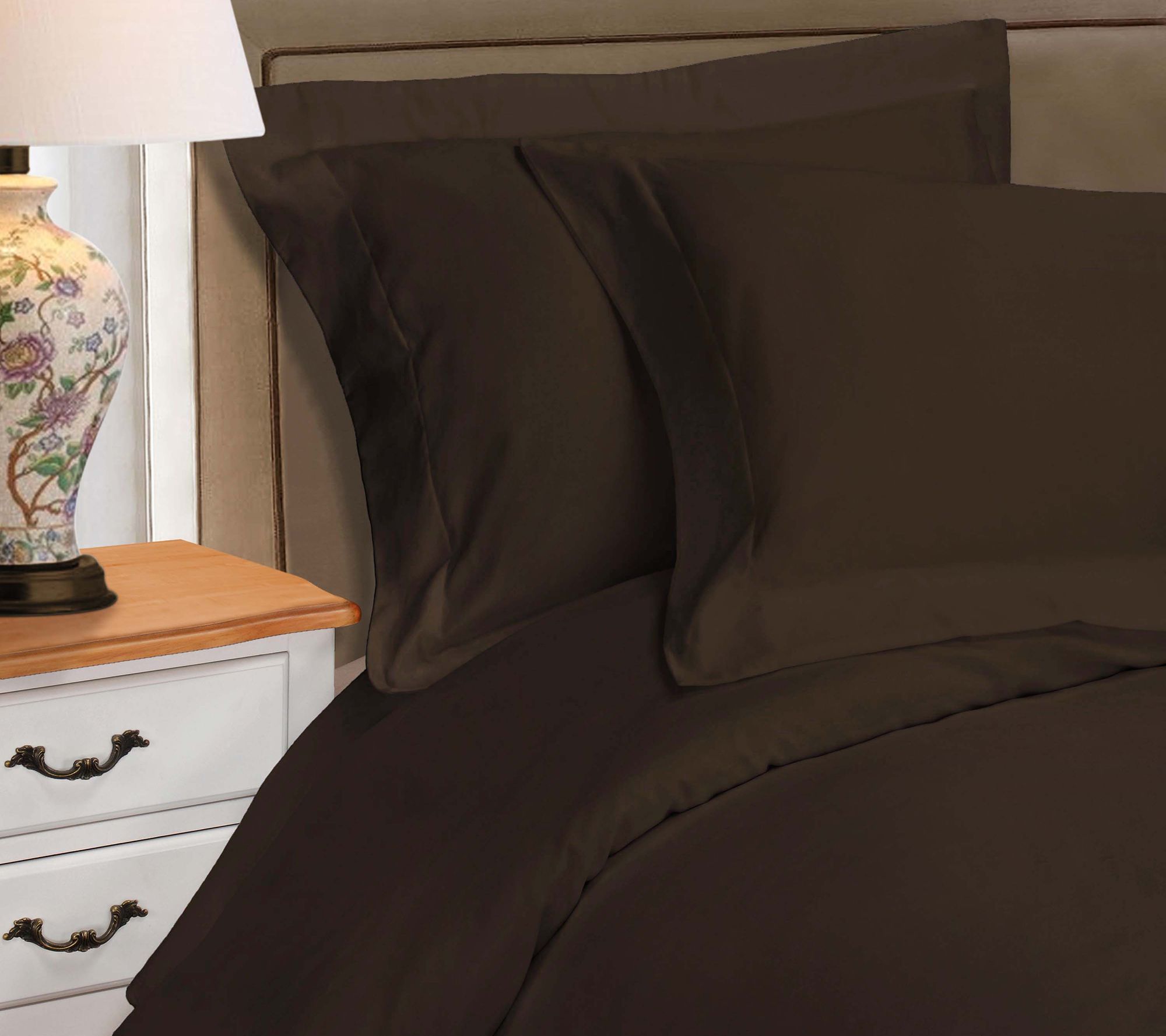 Superior 530-TC Egyptian Cotton Duvet Cover Set, Full/Queen