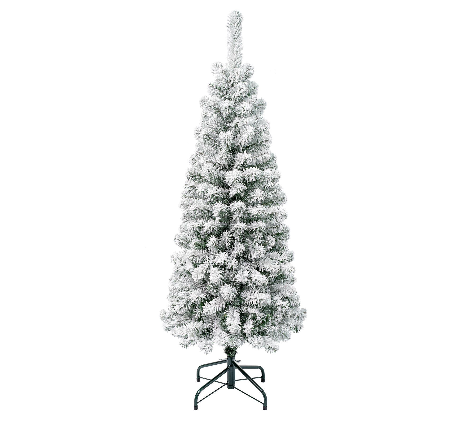 National Tree 4.5' Acacia PencilSlim Flocked Tree