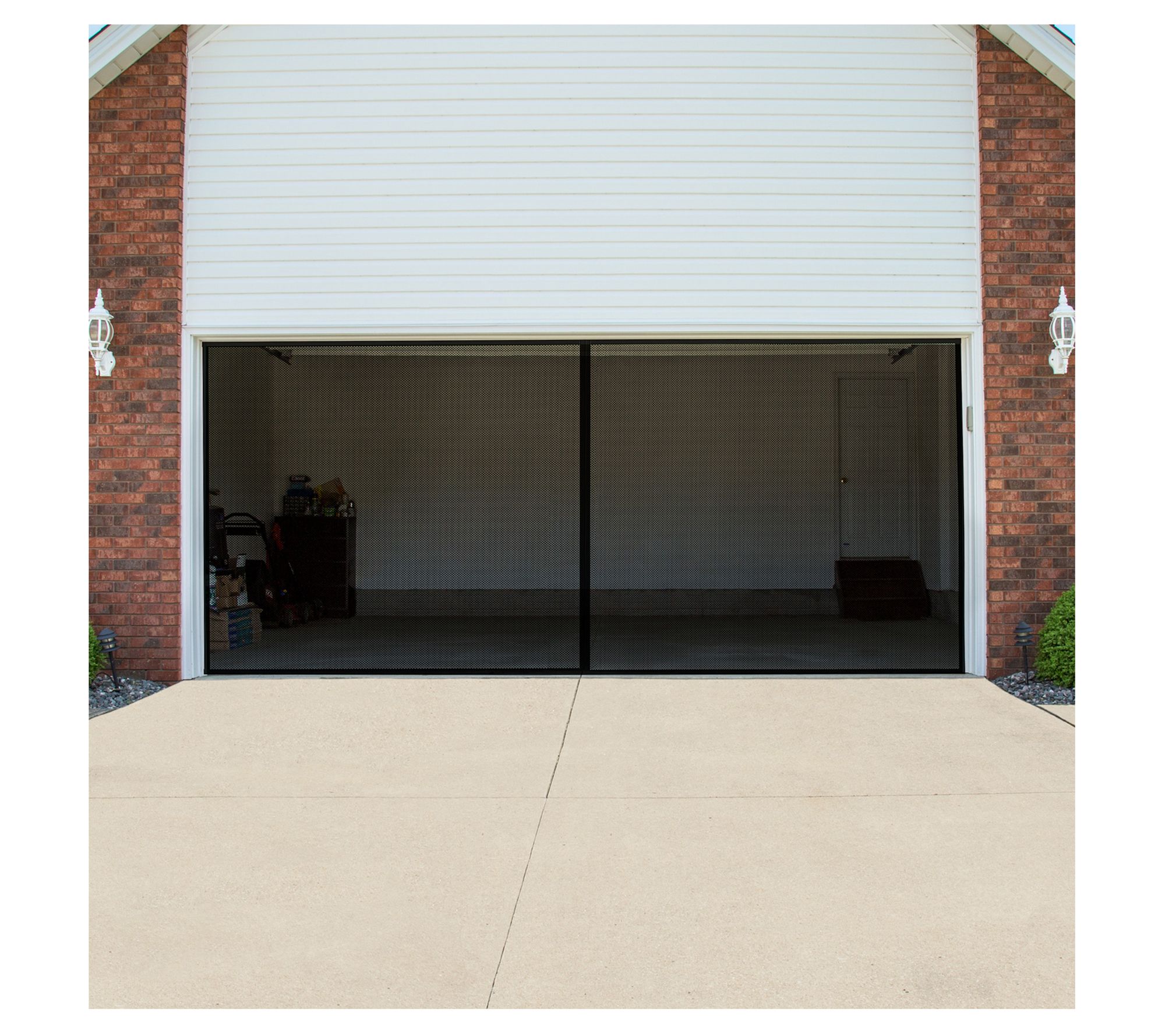 Pure Garden Magnetic Mesh Fiberglass Garage Screen Door