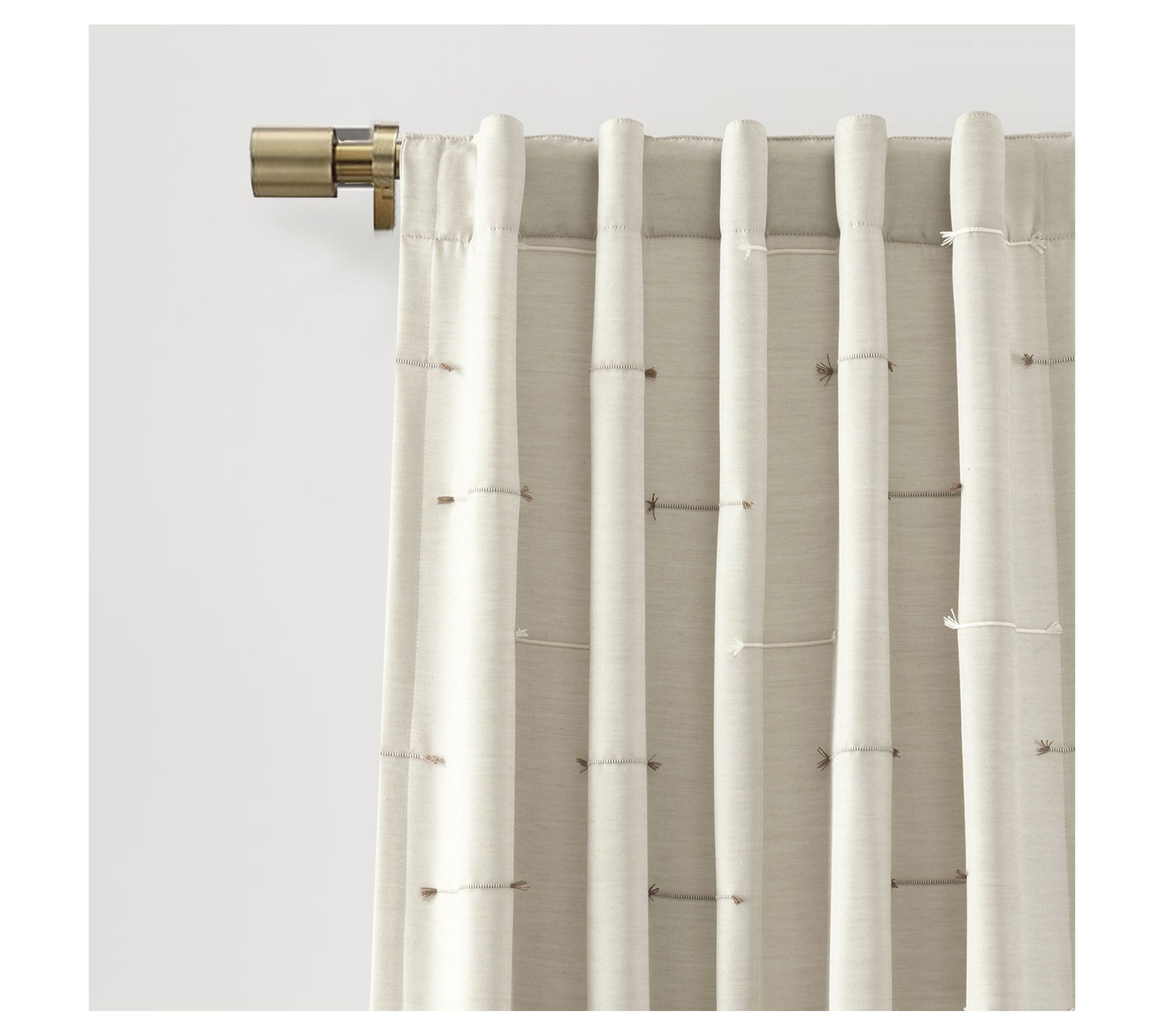 Lush Decor Boho Stripe Clip Jacquard Window Panels