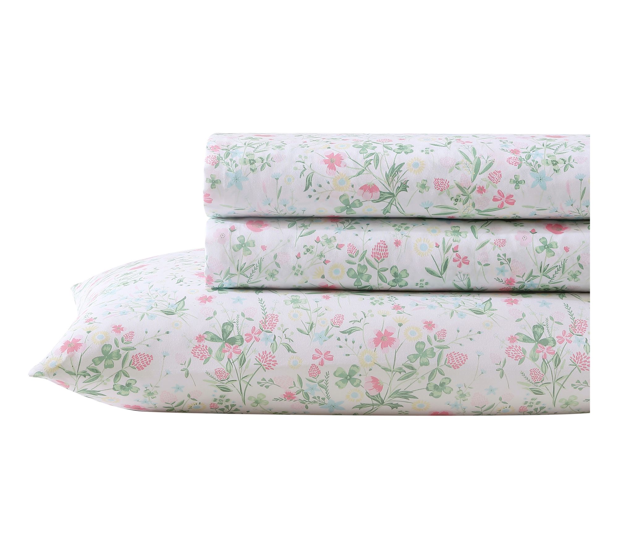 Laura Ashley Posey Dance Pink Queen Sheet Set