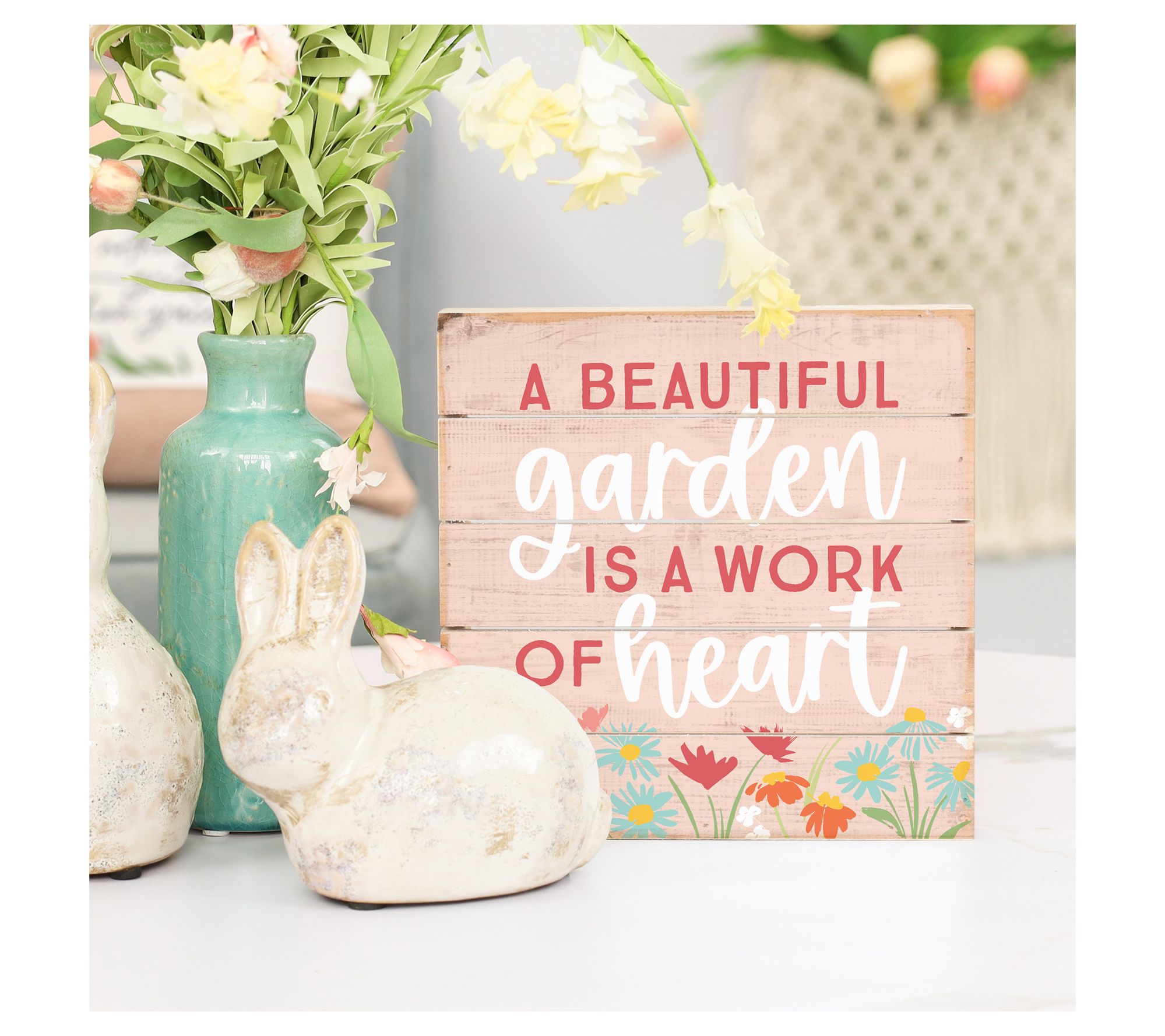 Sincere Surroundings 8" Beautiful Garden Work Pallet Petite