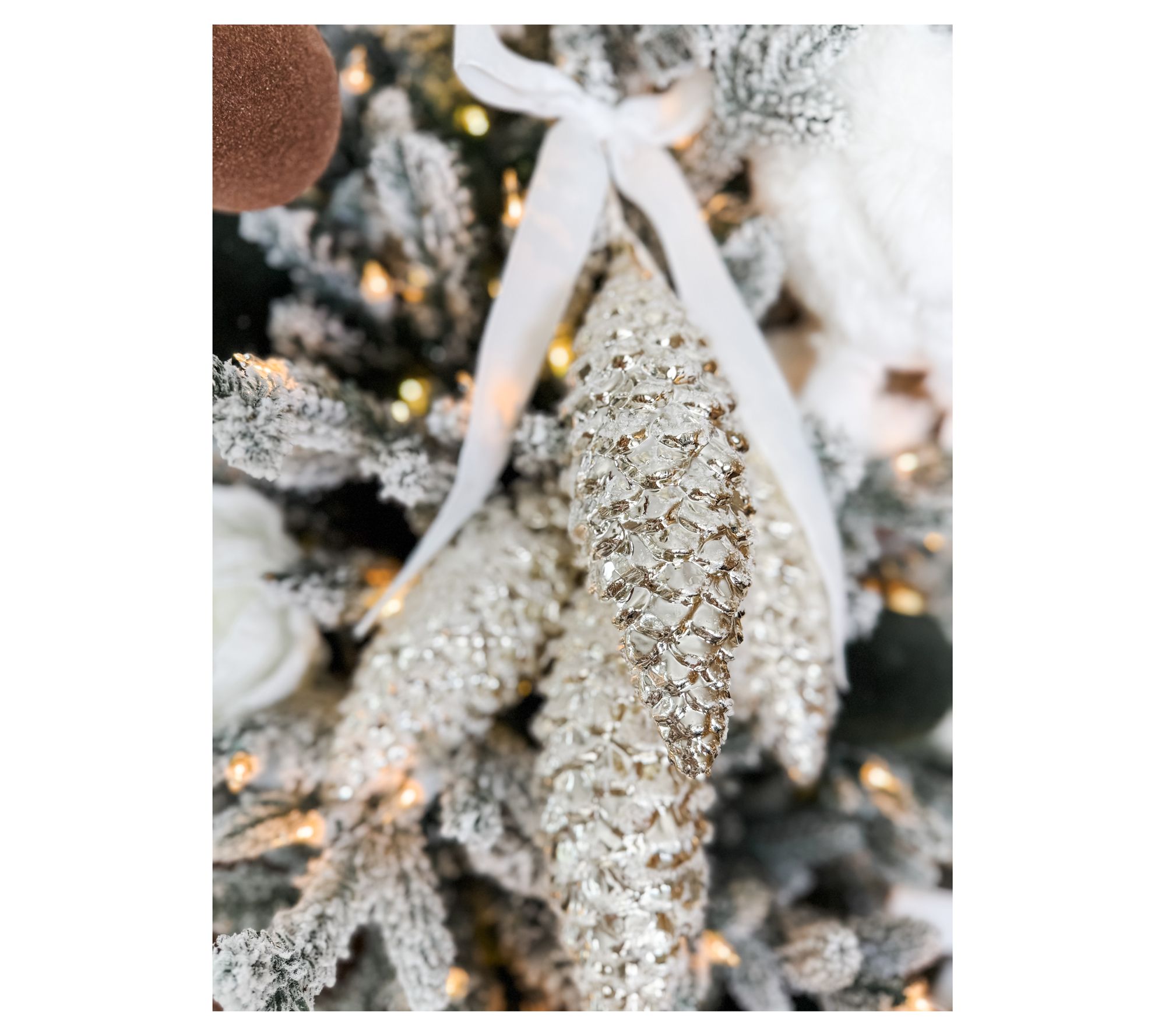 Simply Stunning S/3 Cascading Pinecone Clusters by Janine Graff