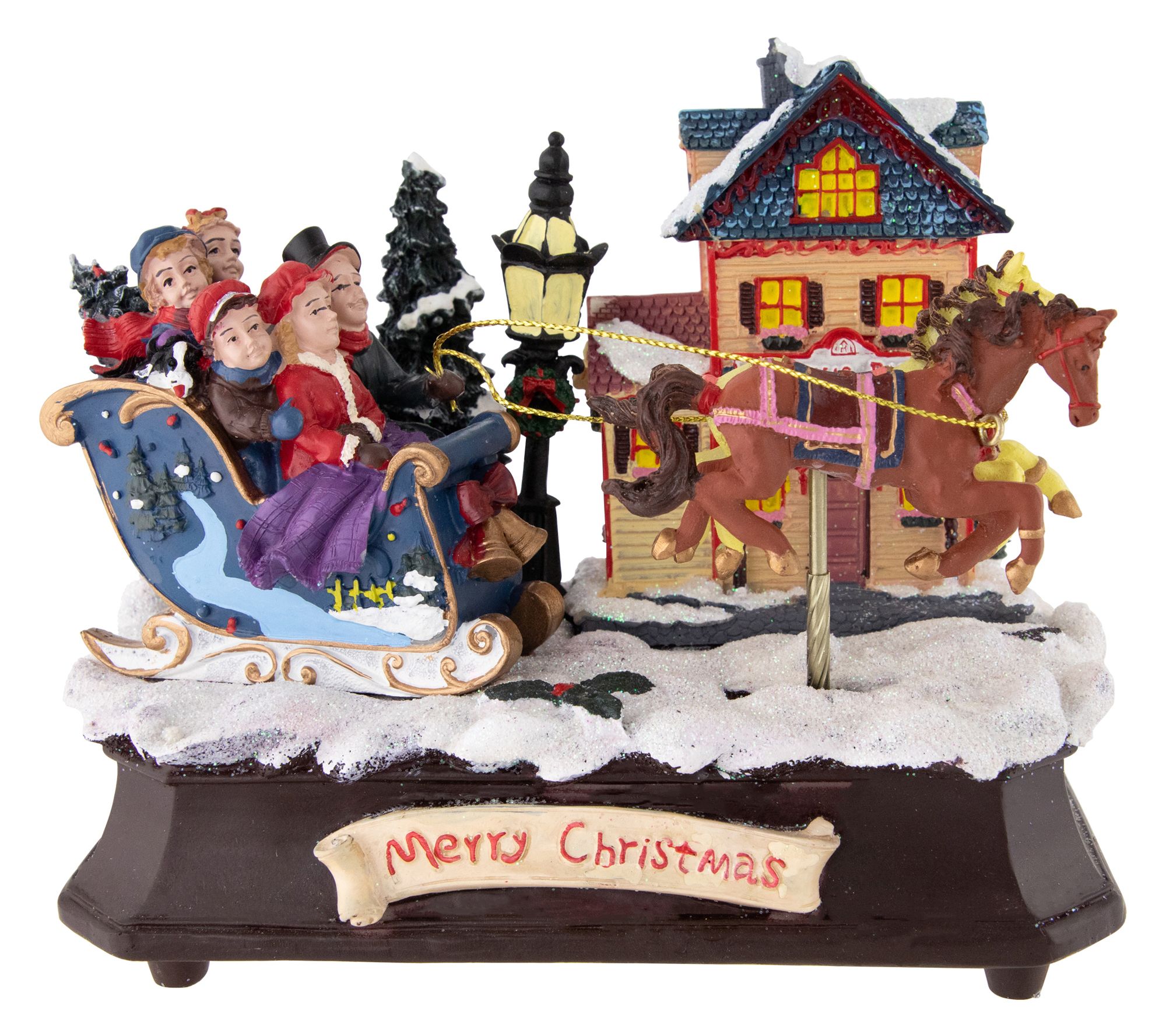 Northlight 6.25" Animated Christmas Sleigh Decoration
