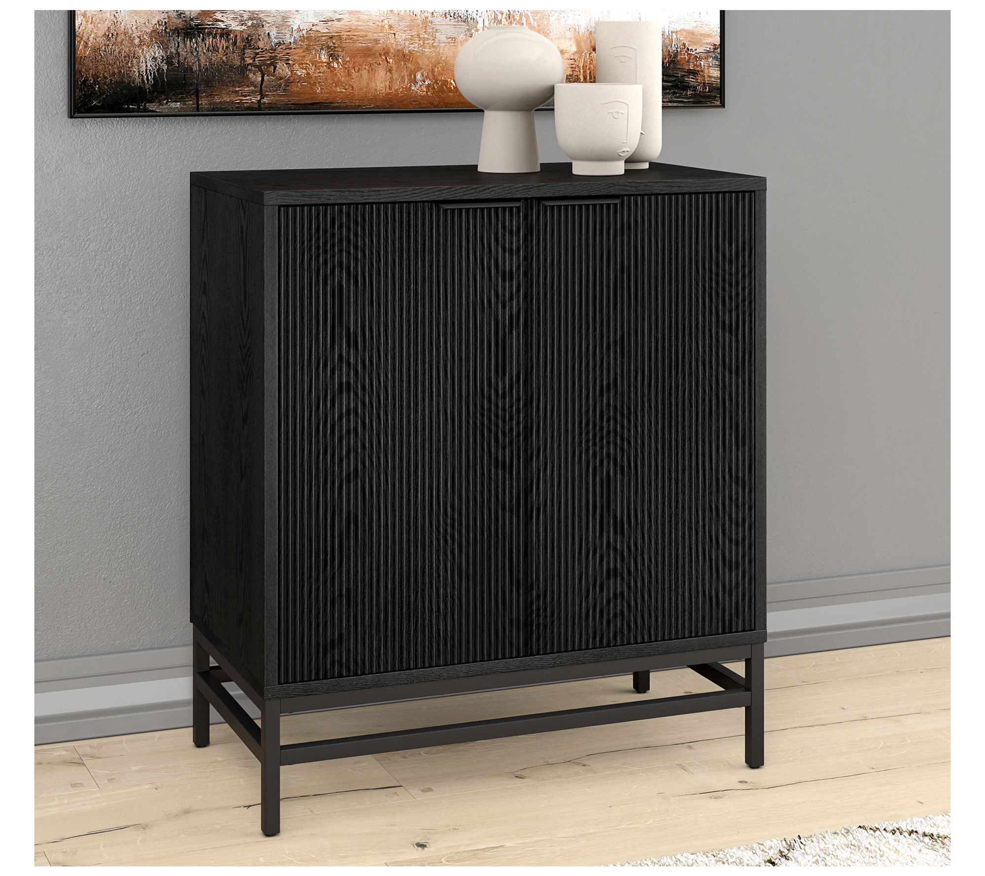 Hudson&Canal Montello 28" Wide Rectangular Accent Cabinet