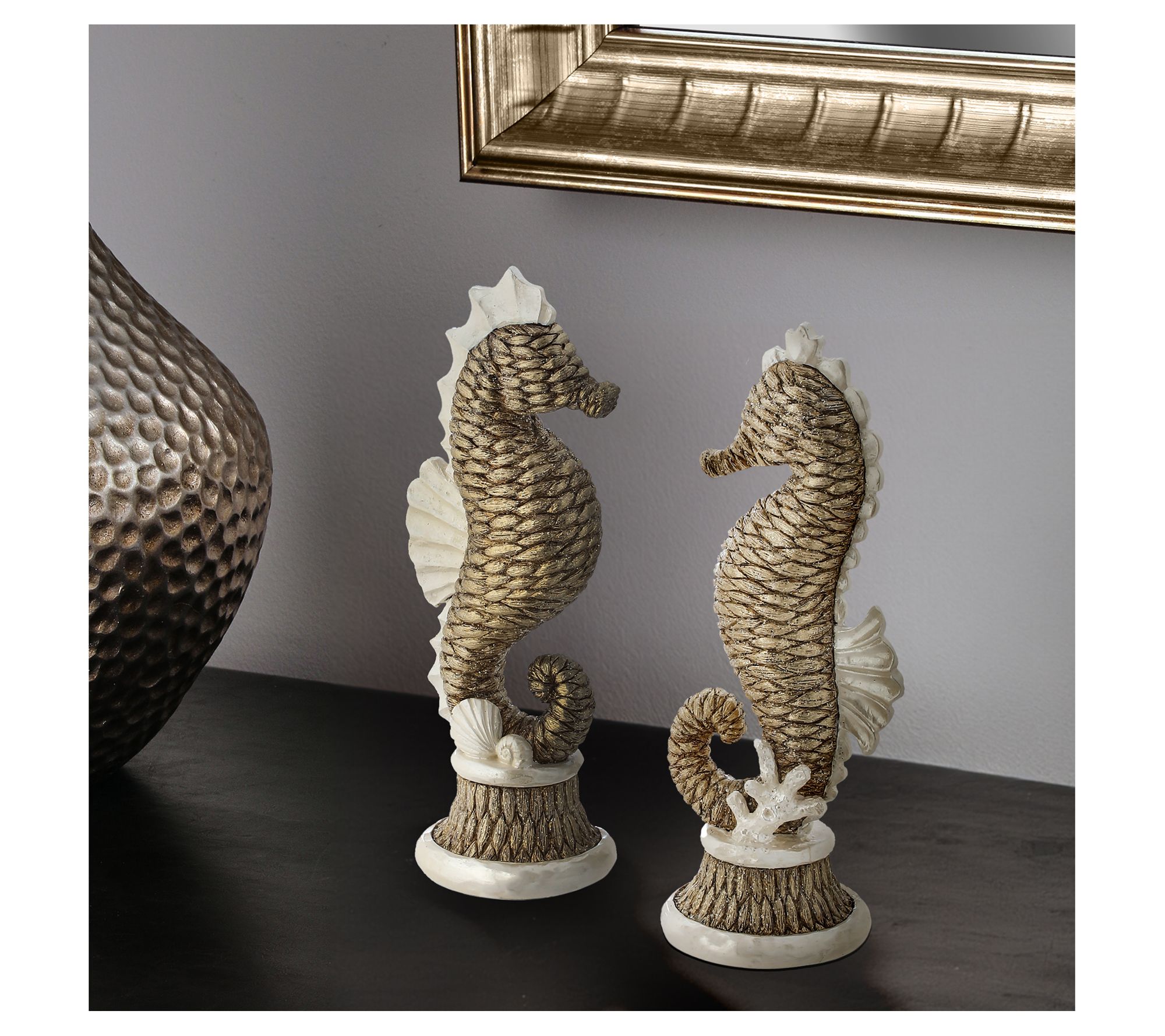 10.5" Seahorse Figurines Set of 2 by Valerie