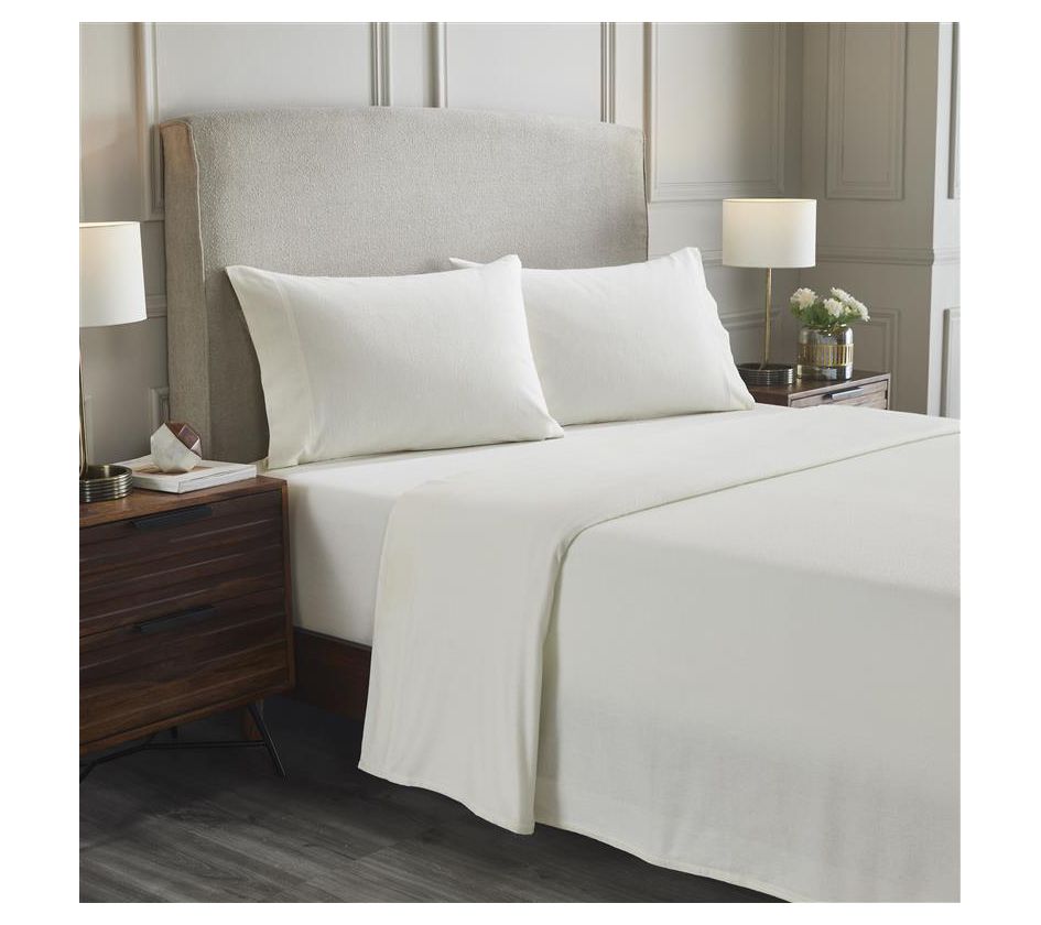 Superior Rome Flannel Solid Sheet Set, Cal. King