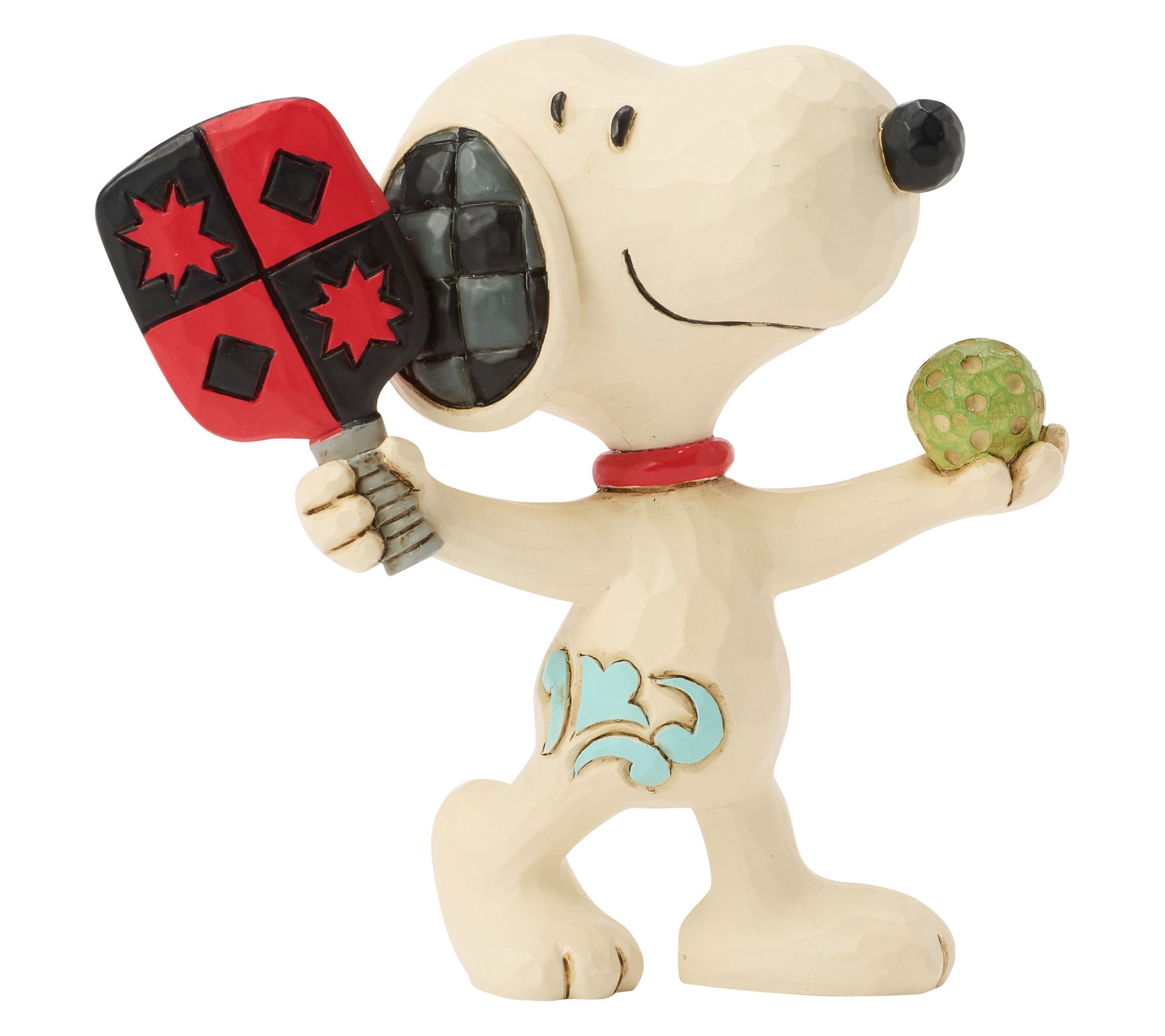 Peanuts by Jim Shore Snoopy Playing PickleballMini Figurine