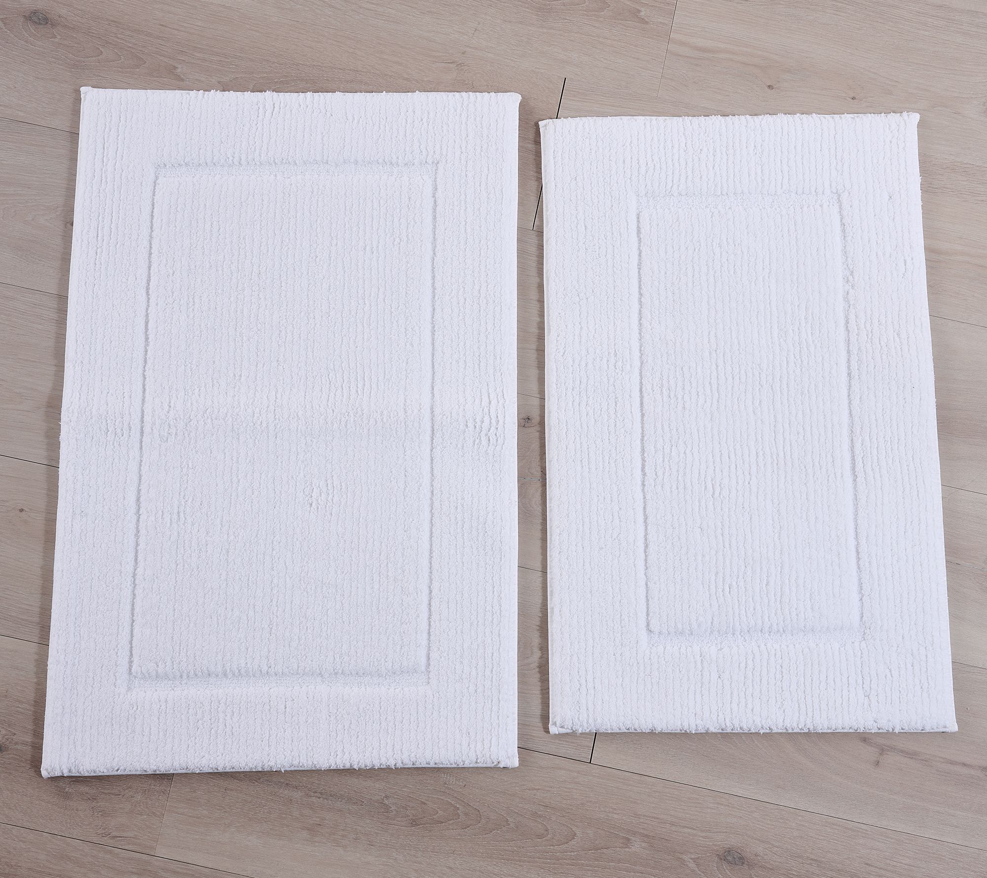 W by Wamsutta Ashford Dobby Set of 2 Bath Rugs