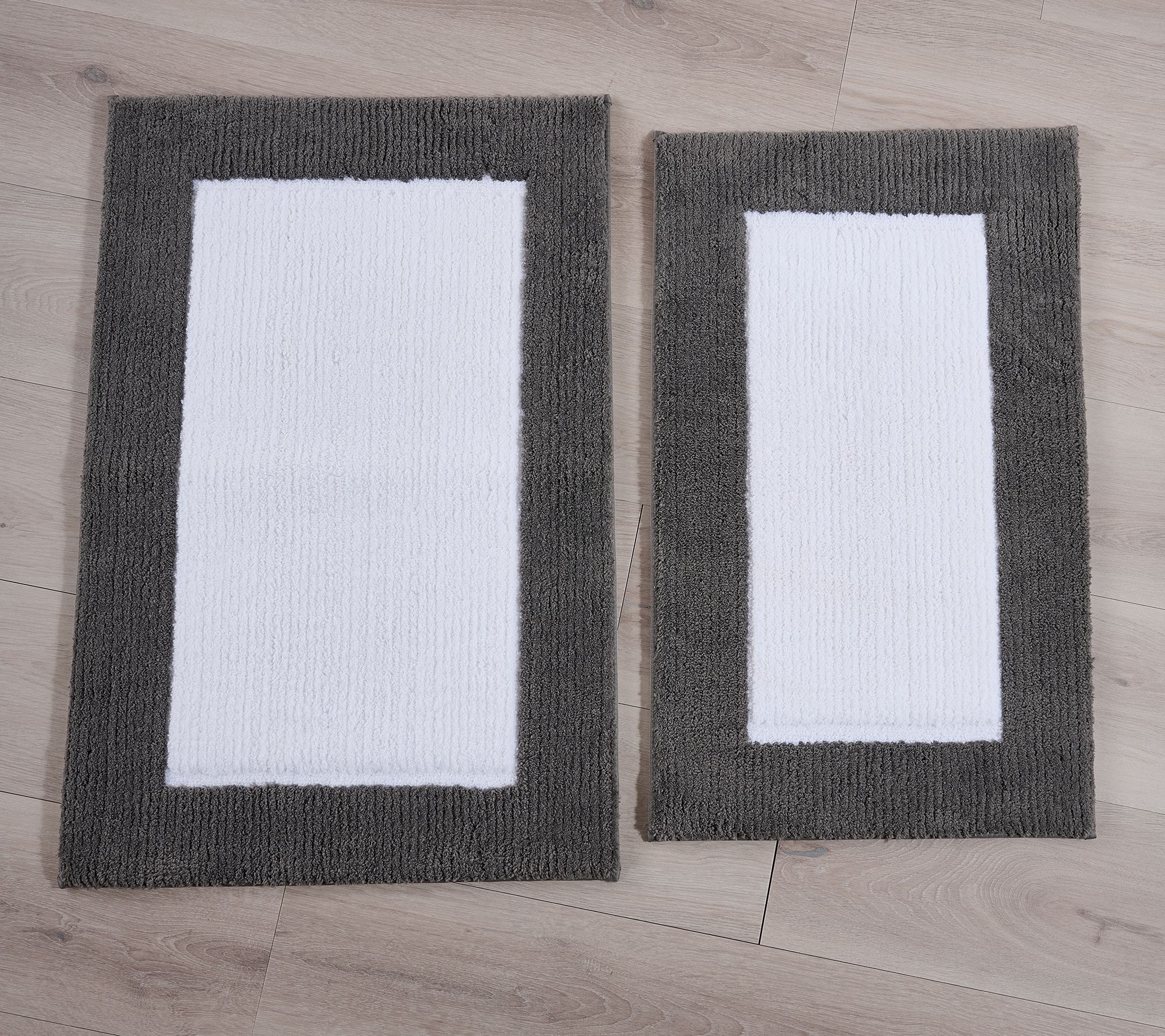 W by Wamsutta Ashford Dobby Set of 2 Bath Rugs