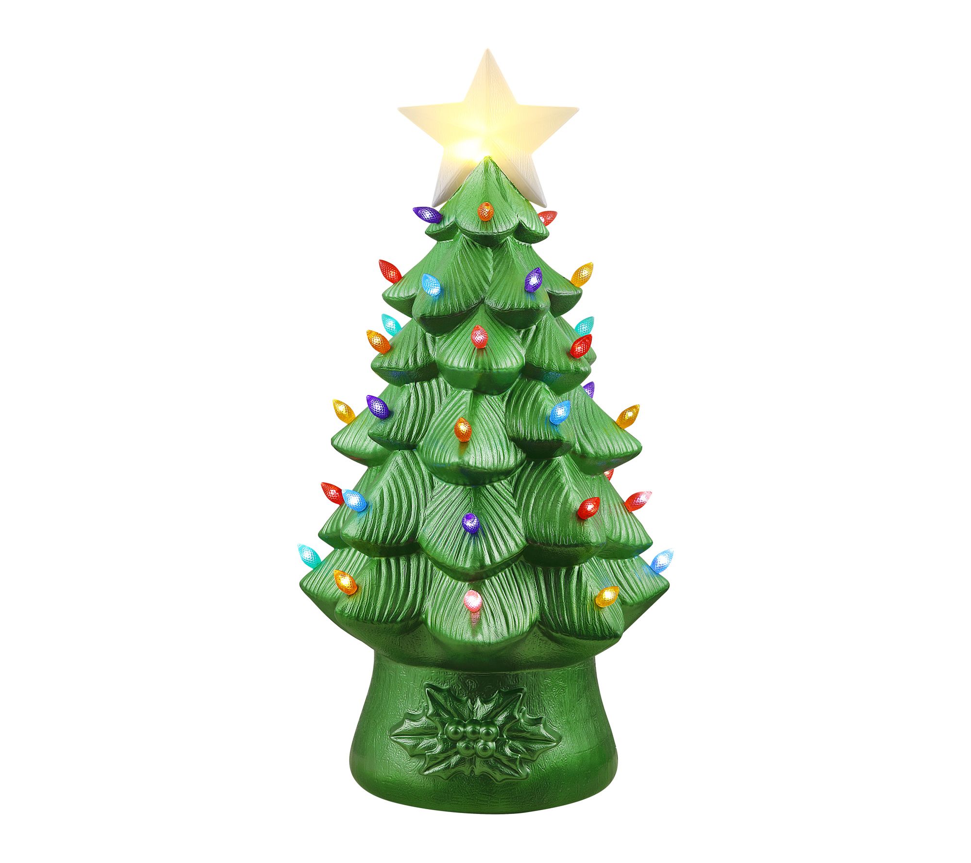 Mr. Christmas 40in Blow Mold Nostalgic Round Tree