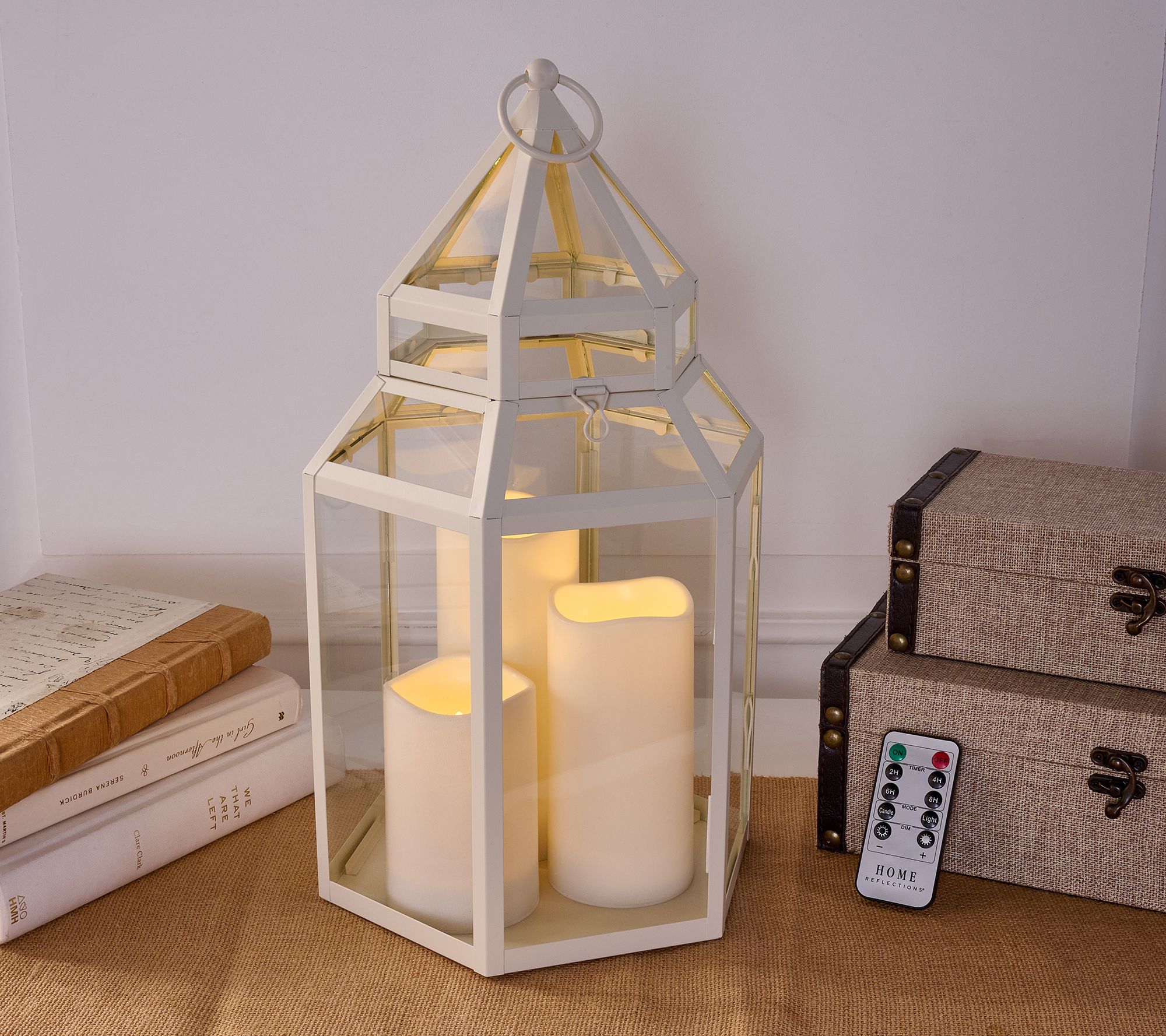 "As Is" Home Reflections Flameless 15" Lantern with Remote