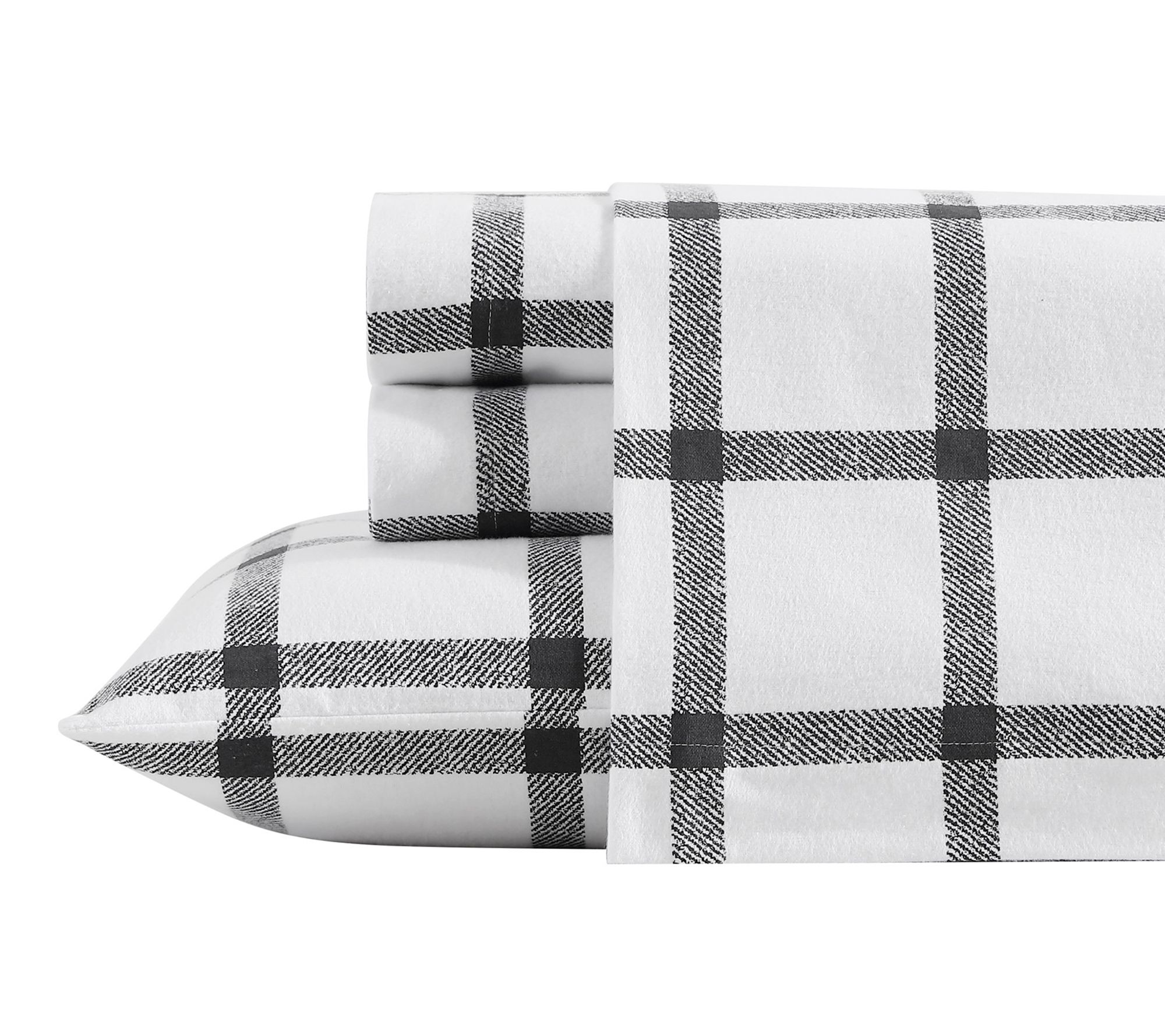 Eddie Bauer Bunkhouse Plaid Beige Cotton QueenSheet Set