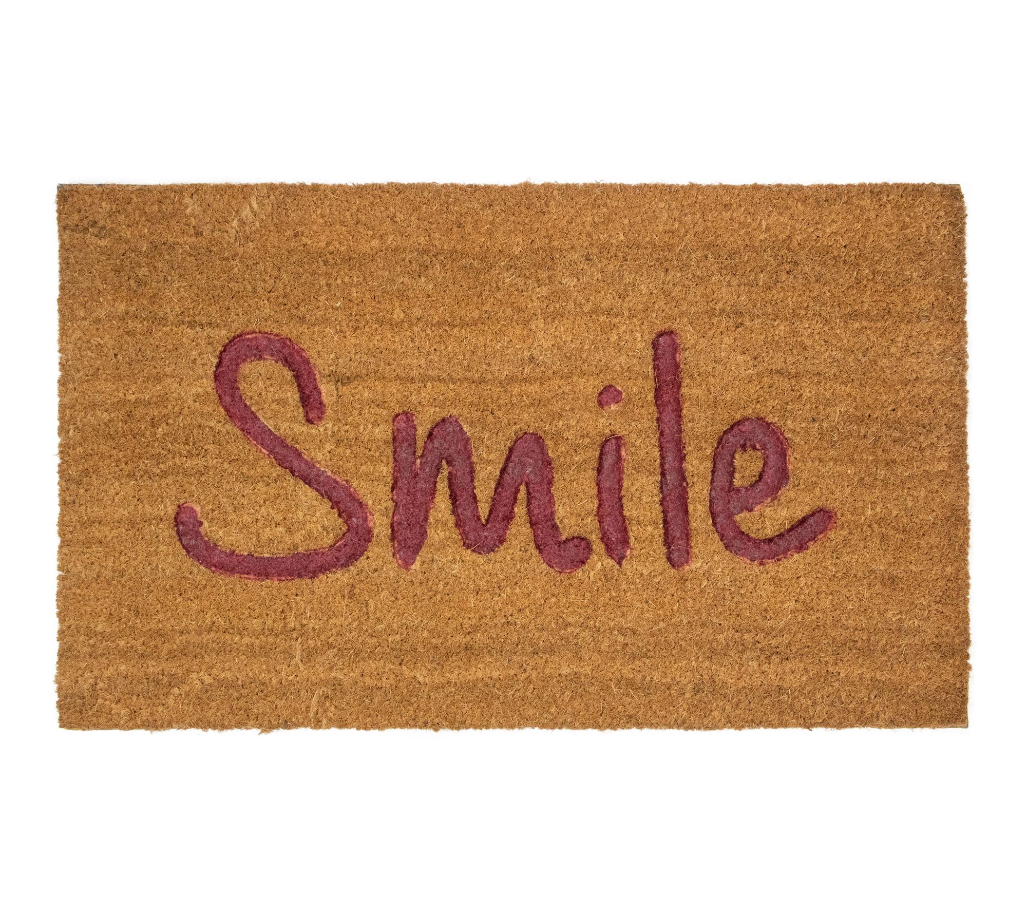 Northlight Natural Coir "Smile" Outdoor Doormat 18" x 30"
