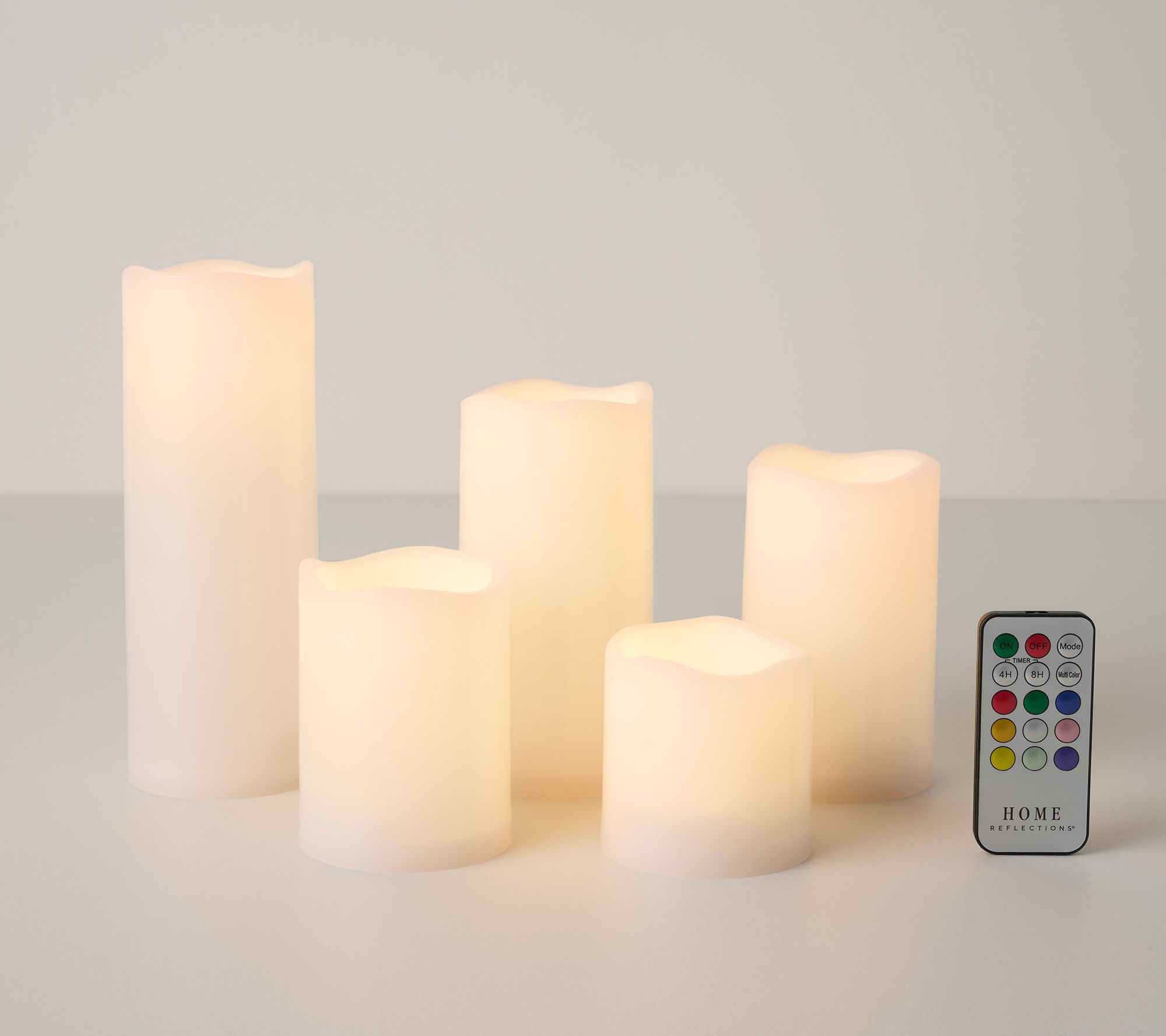 Home Reflections Set of 5pcs Color Morph LED Flameless