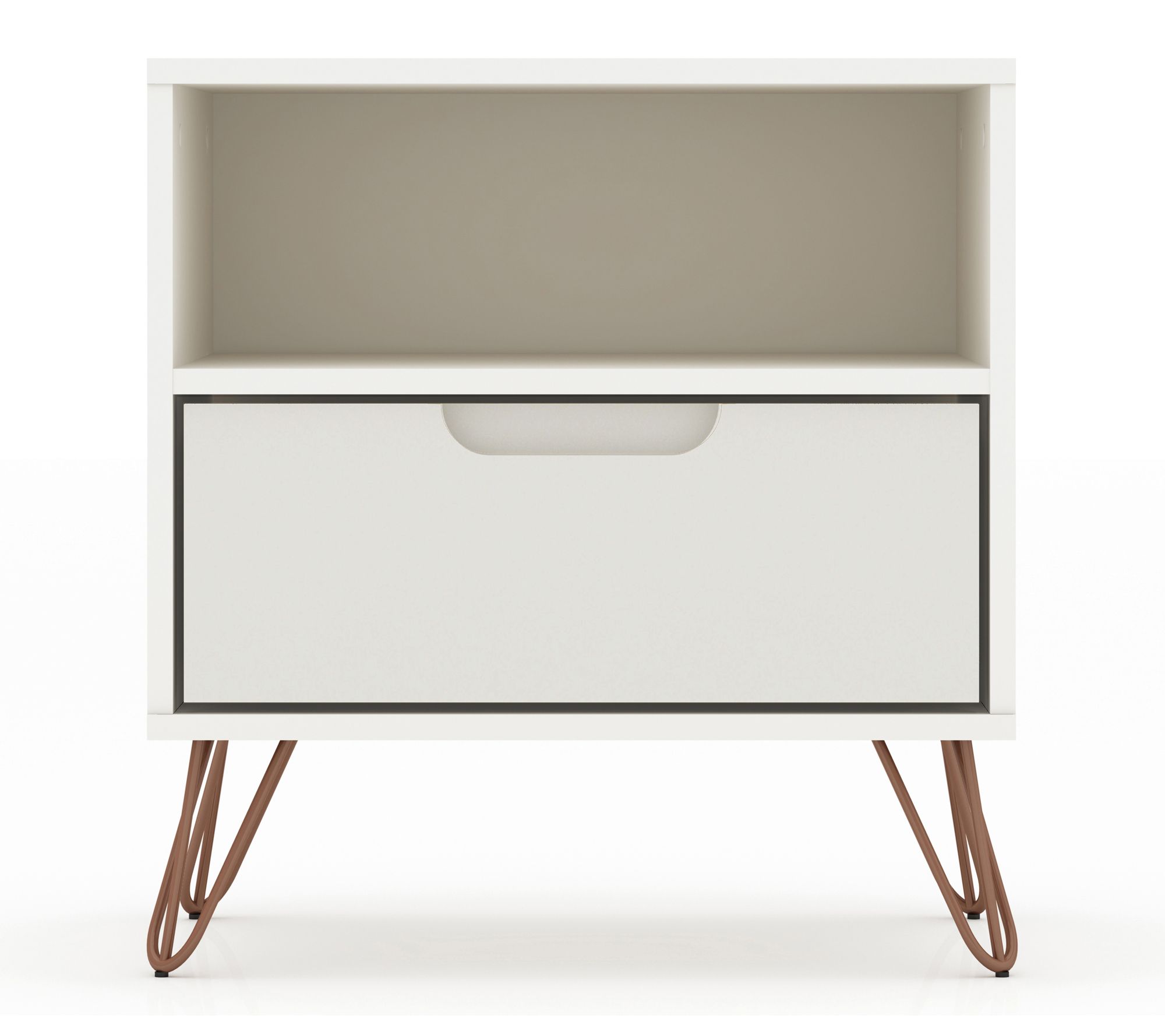 Manhattan Comfort Rockefeller 20" Nightstand (1-Drawer)