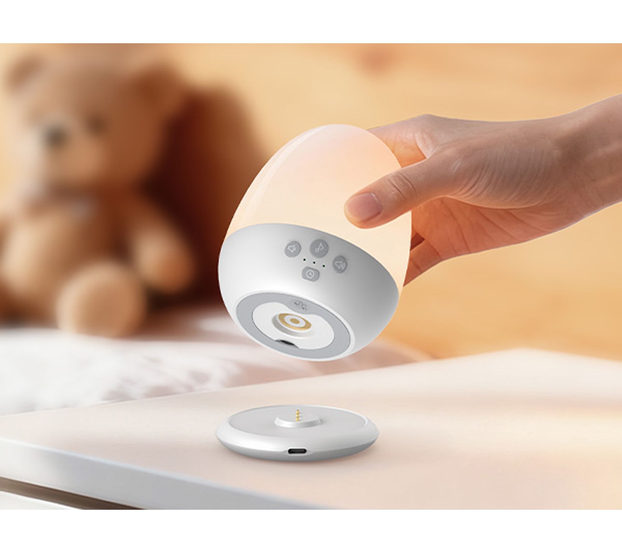 VAVA Baby Night Light with White Noise & RGB